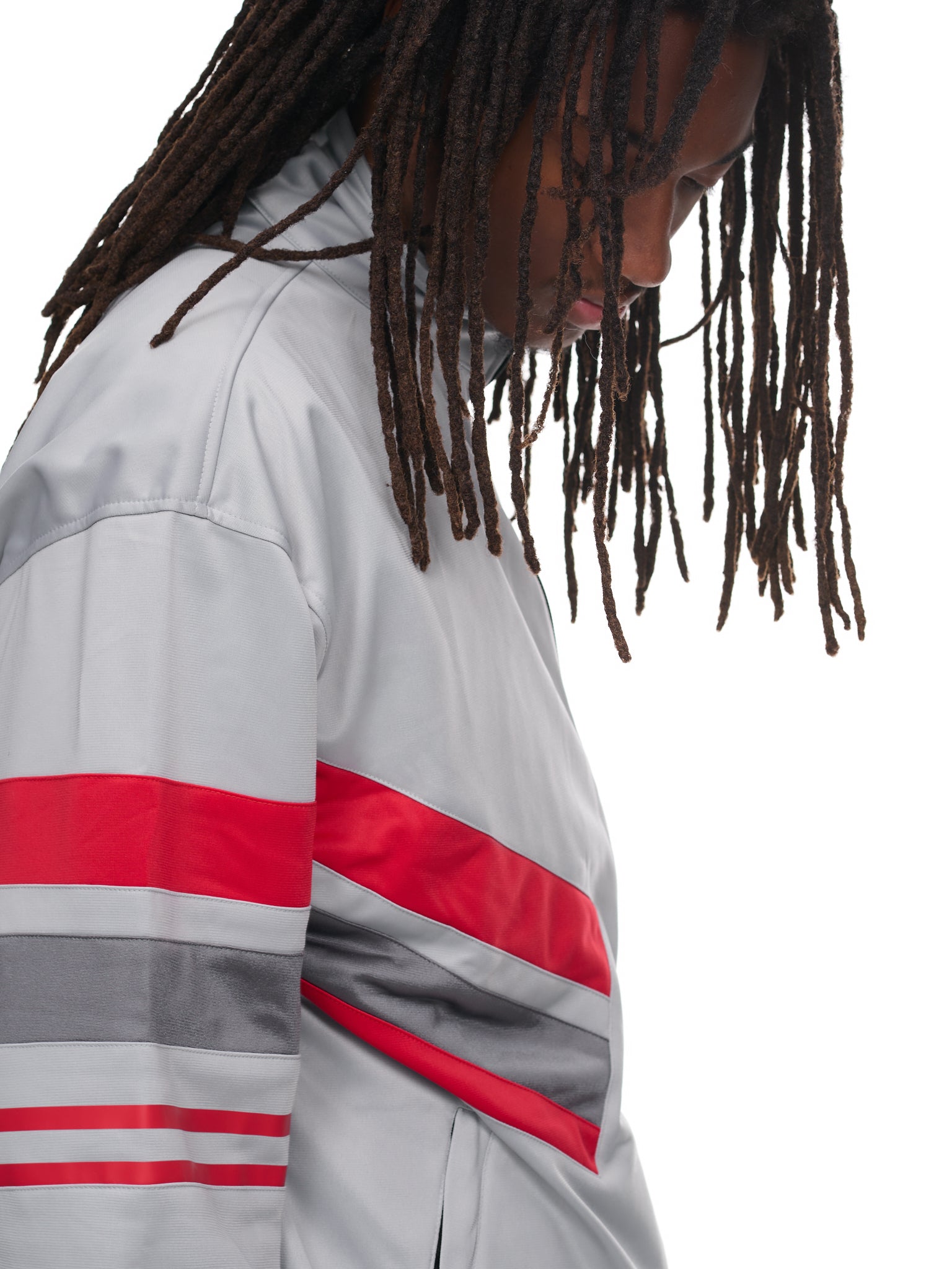 Twin Set Track Jacket (22121-GREY-RED)