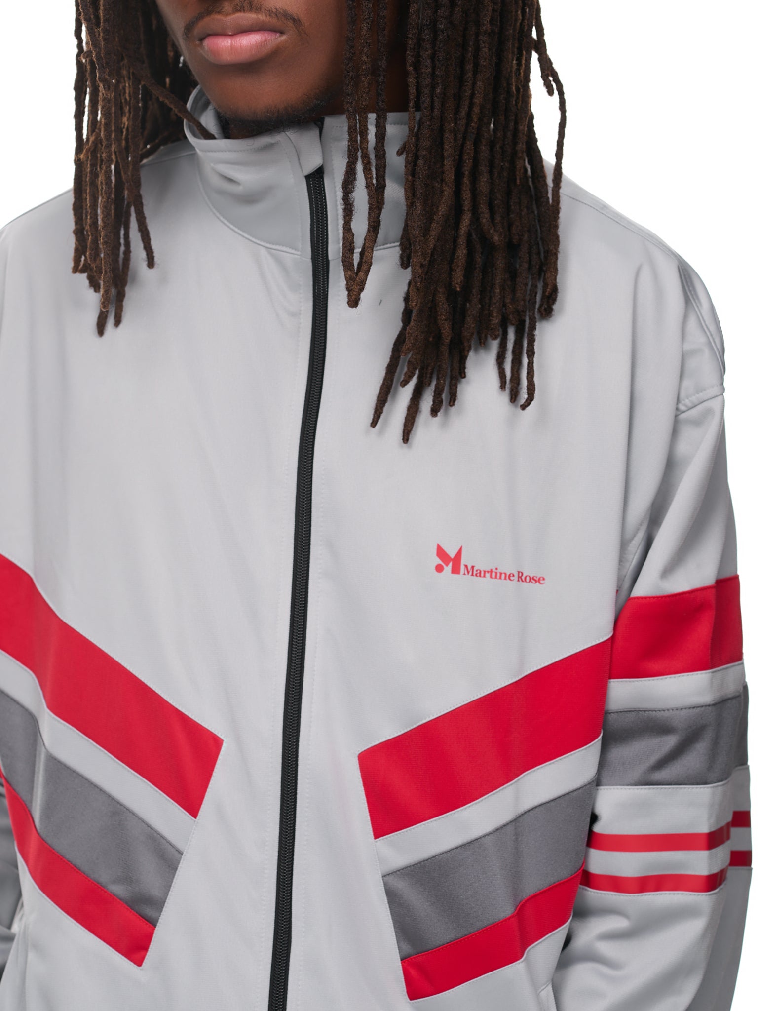 Twin Set Track Jacket (22121-GREY-RED)