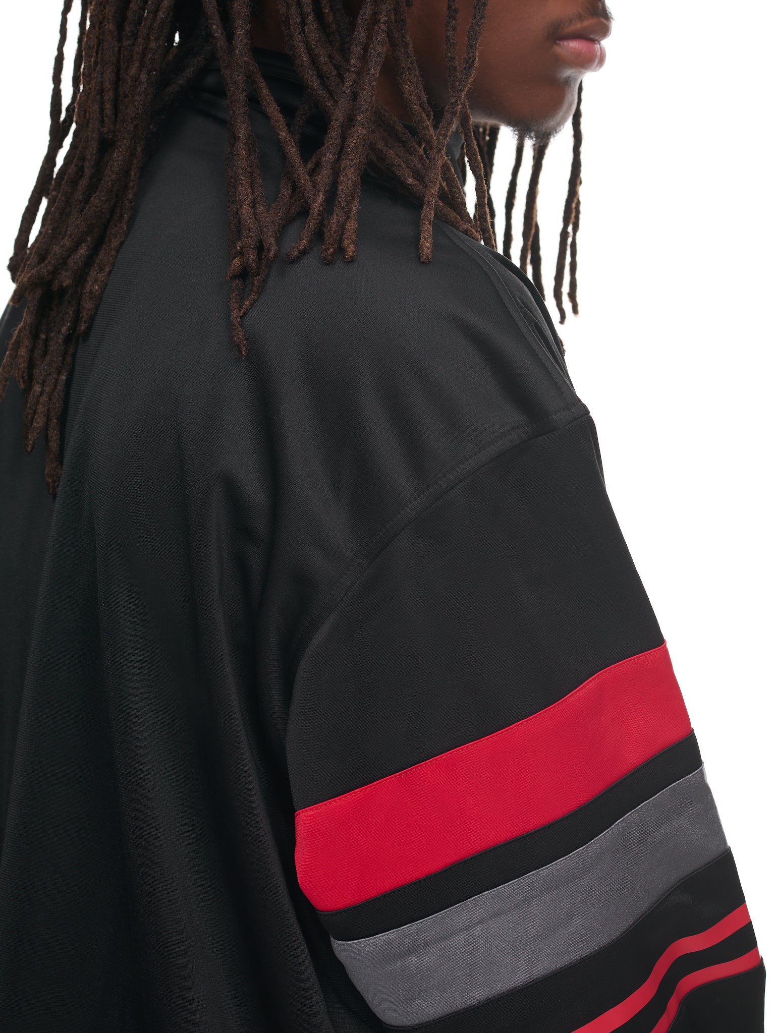Twin Set Track Jacket (22121-BLACK-RED)