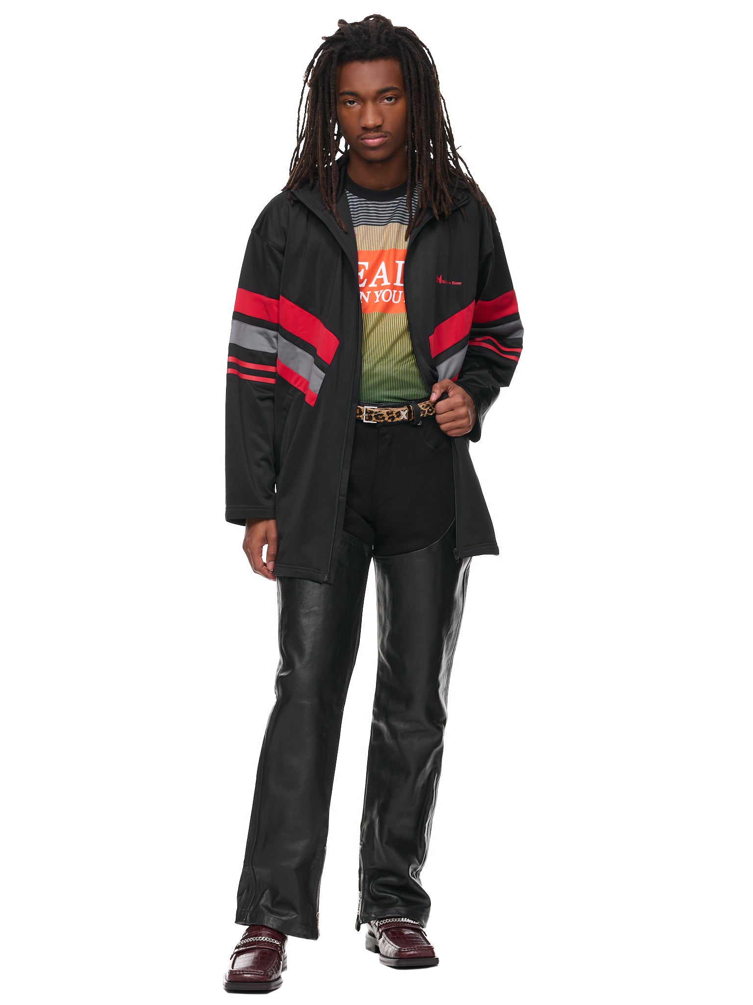 Twin Set Track Jacket (22121-BLACK-RED)