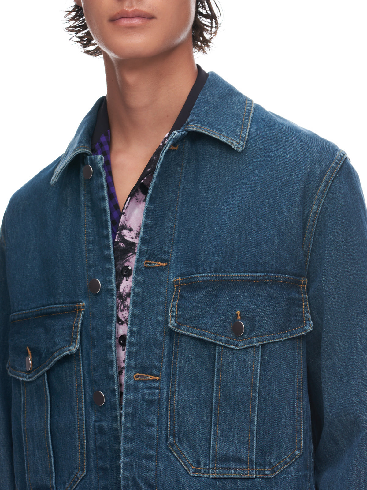 Song for The Mute Military Denim Jacket | H. Lorenzo - detail 2
