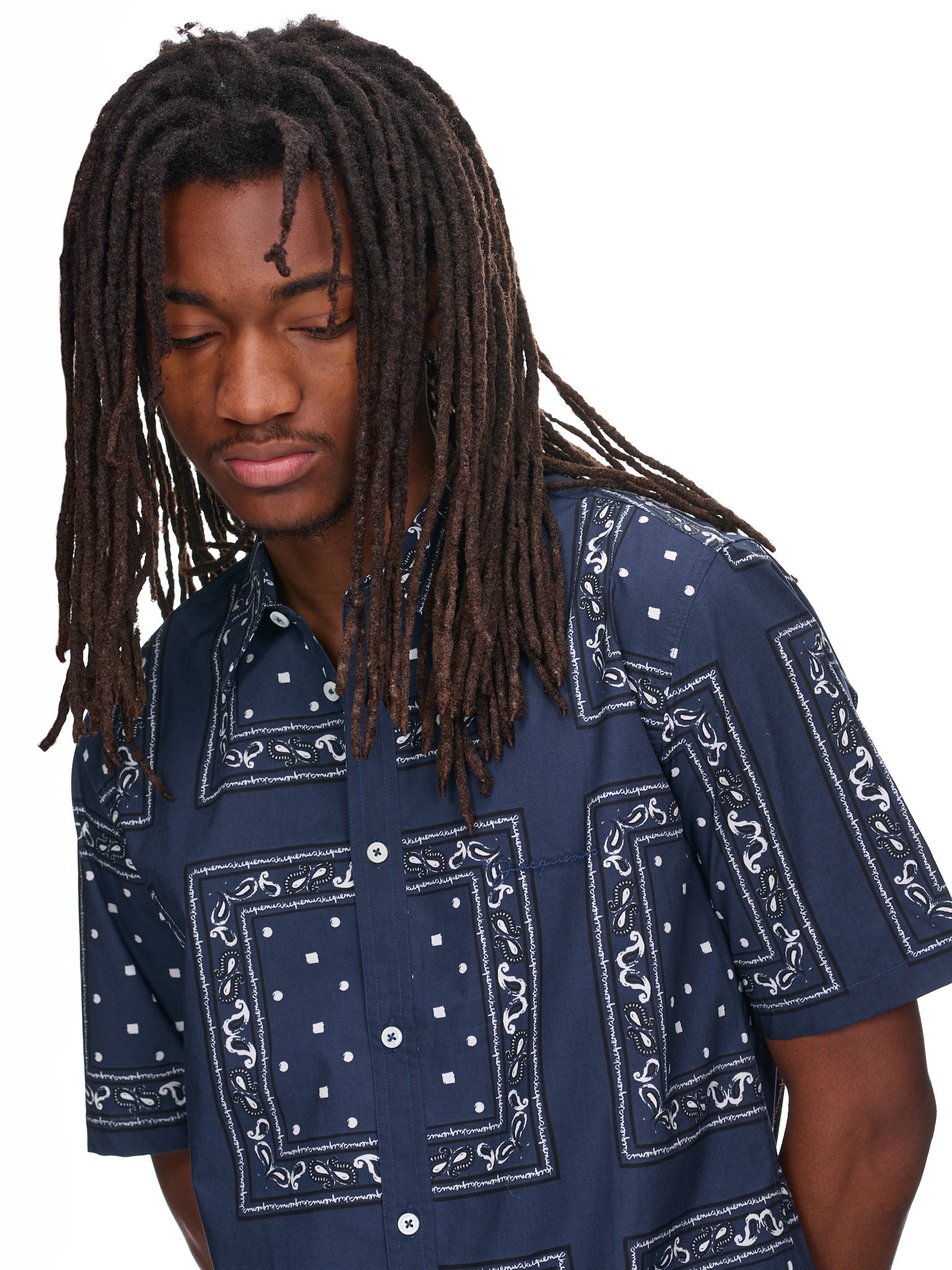 La Chemise Melo (225SH006-1356-3DK-PRINT-NAVY-)