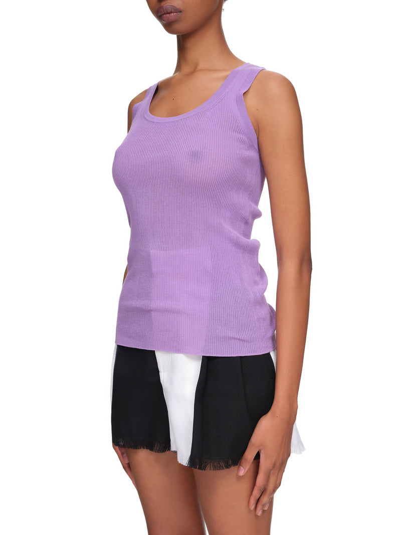 Think Knit Tank (22EMPU028ML0498-U3153-PURPLE)