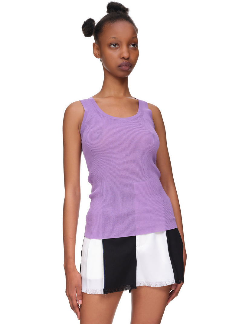 Think Knit Tank (22EMPU028ML0498-U3153-PURPLE)