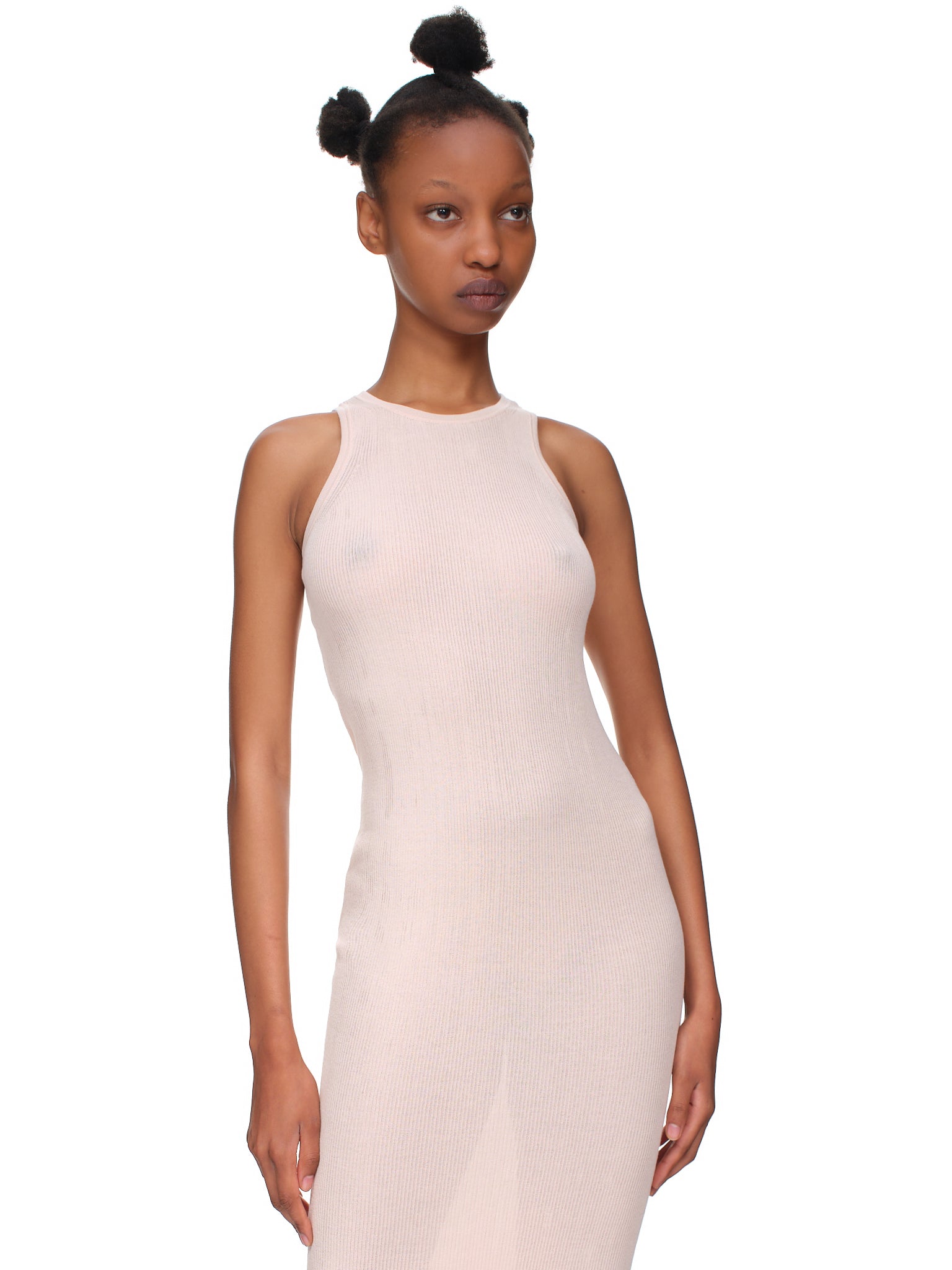 Ribbed Bodycon Dress (22EMRO016ML0498-U1655-PINK)