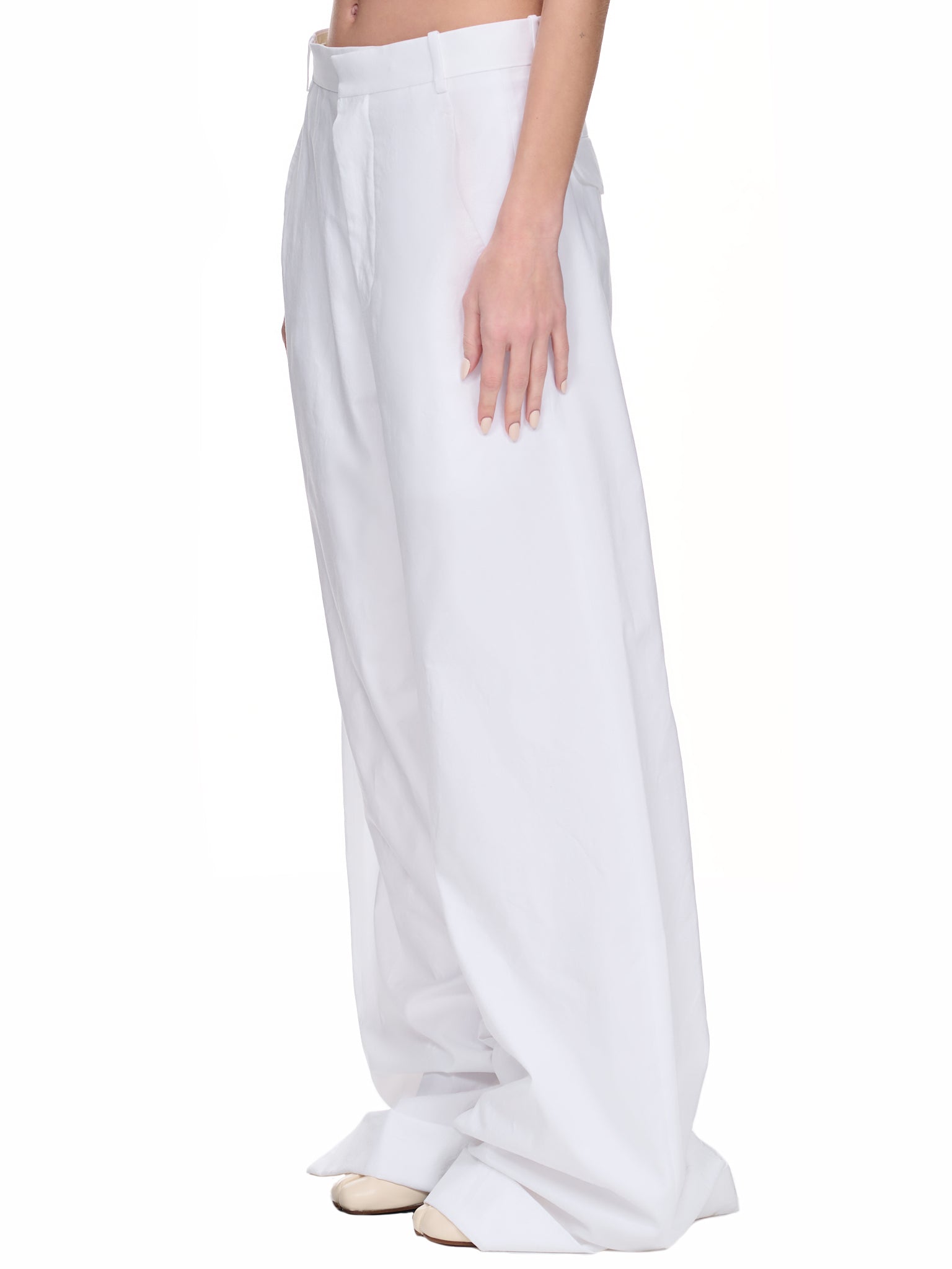 Dorothee Wide Trousers (2301-W-TR05-FA247-001-WHITE)