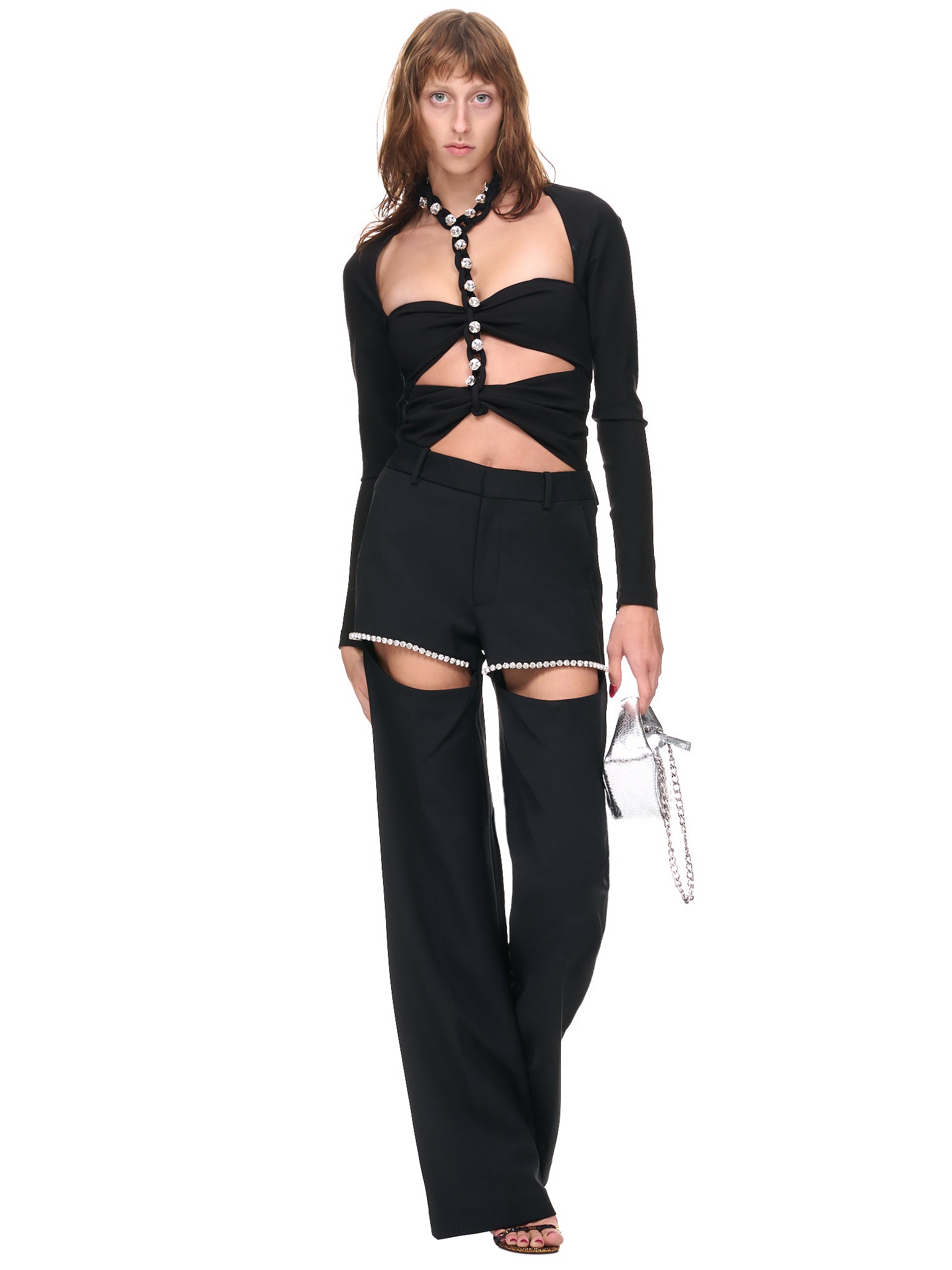 AREA Chain Link Bodysuit | H.Lorenzo - styled