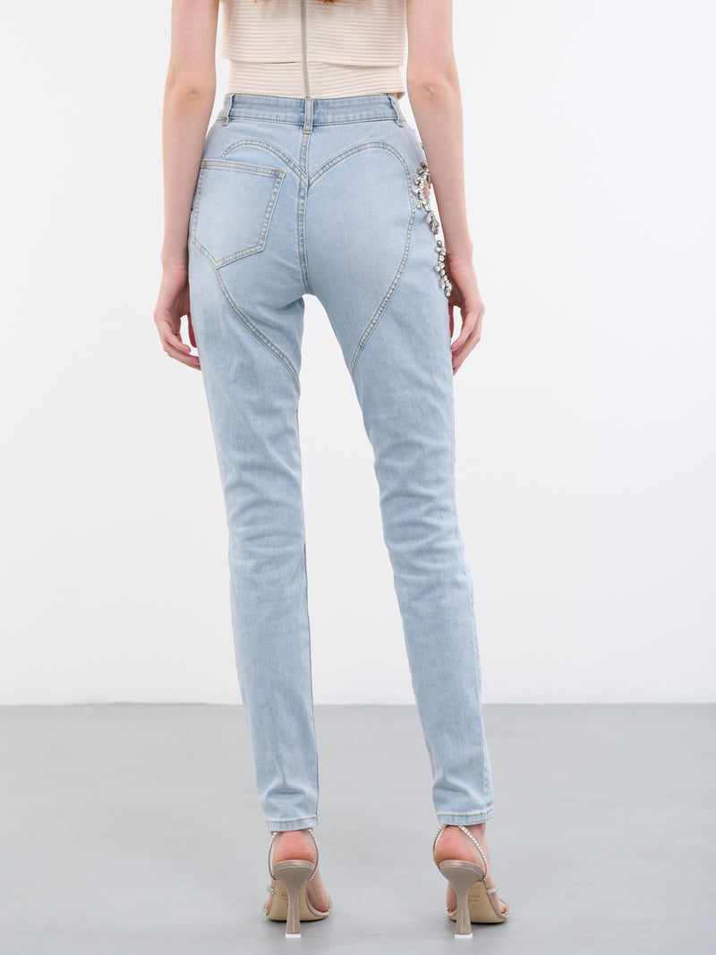 Crystal Grape Cut-Out Jeans (2302P44214-LIGHT-BLUE)
