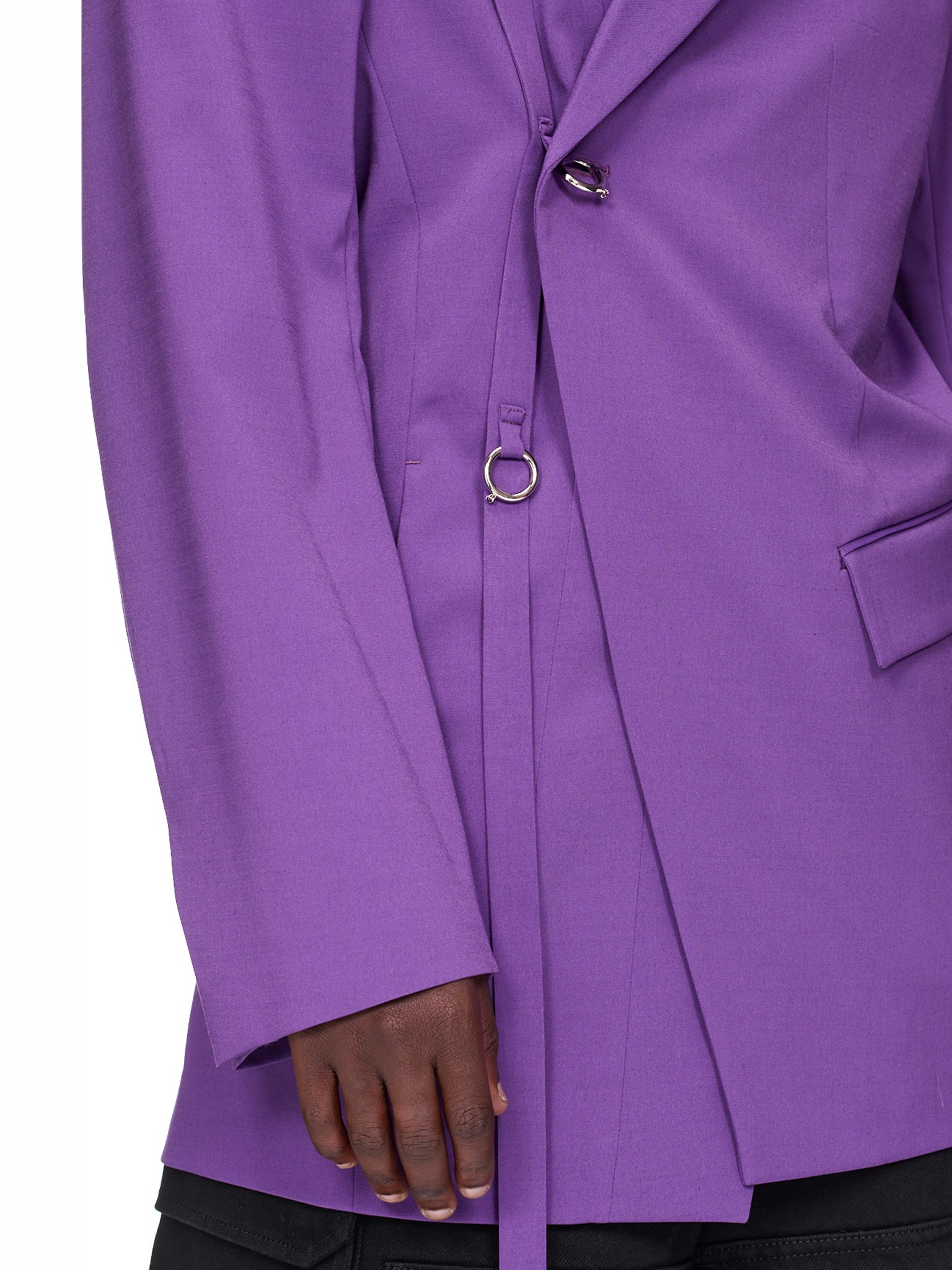 Asymmetric Ring Blazer (231-01-0301-PURPLE)