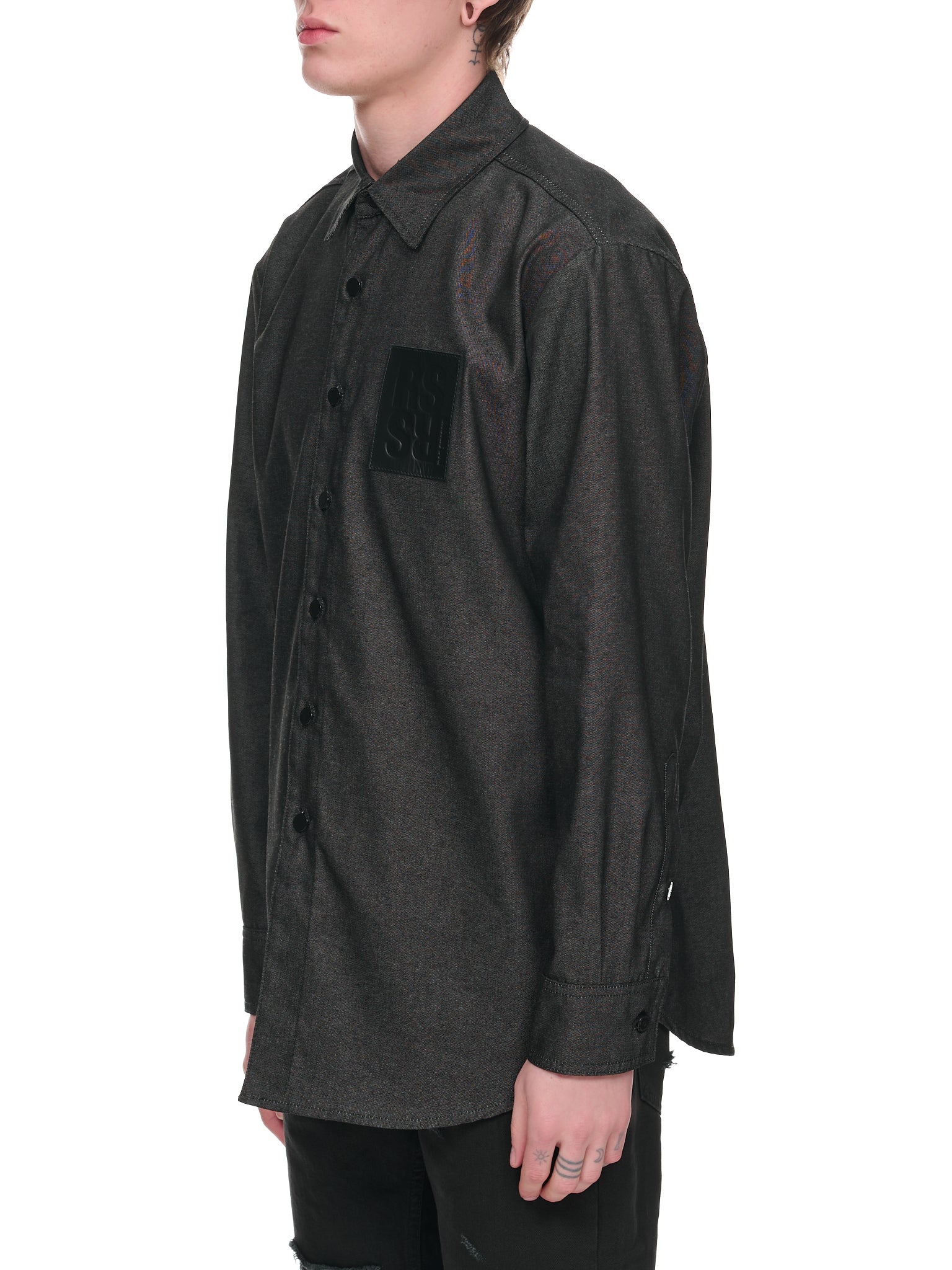 Denim Shirt (231-M242-15001-0099-BLACK)