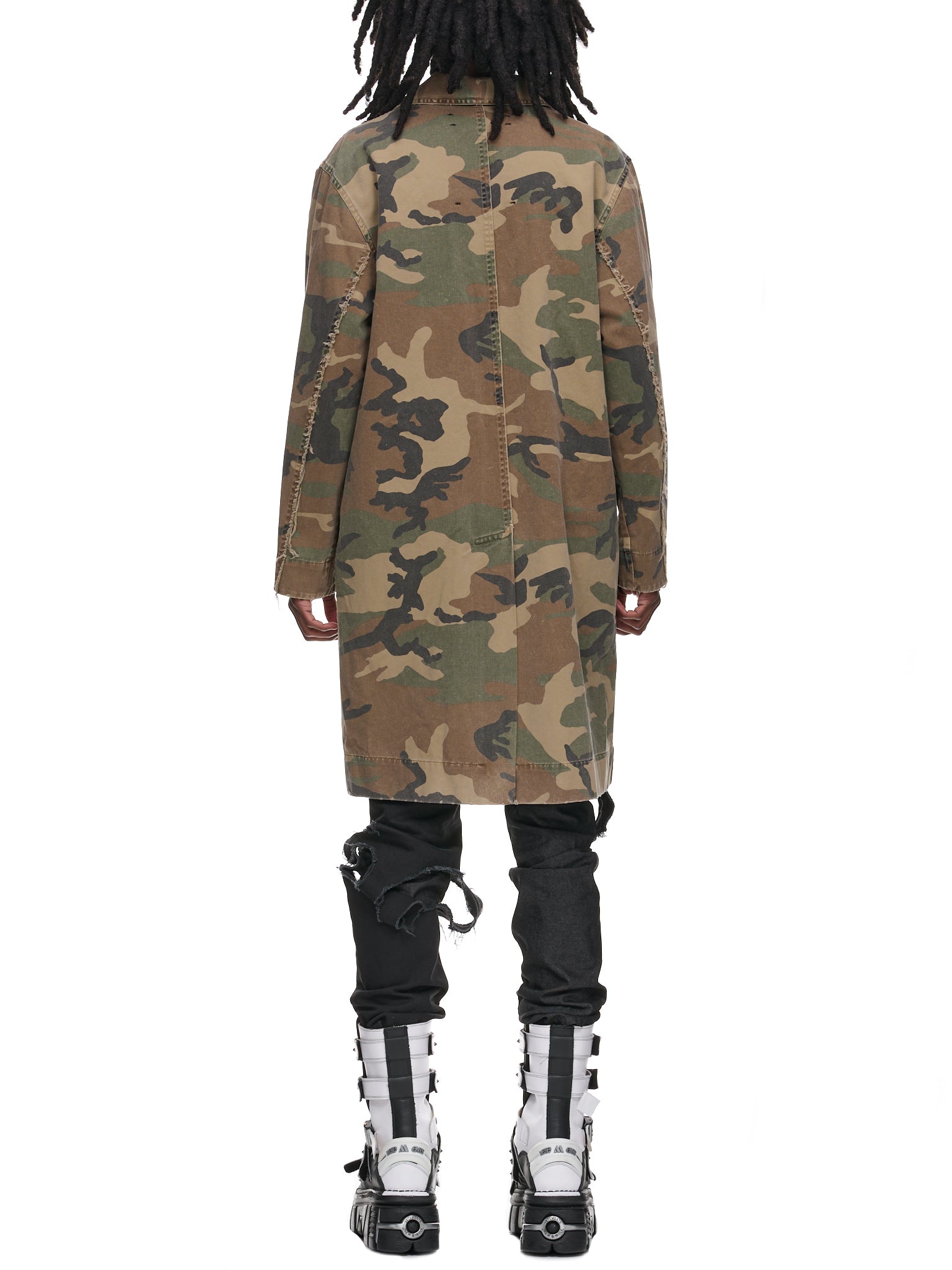 SONG FOR THE MUTE Blue Shell Coach Coat | H. Lorenzo - back