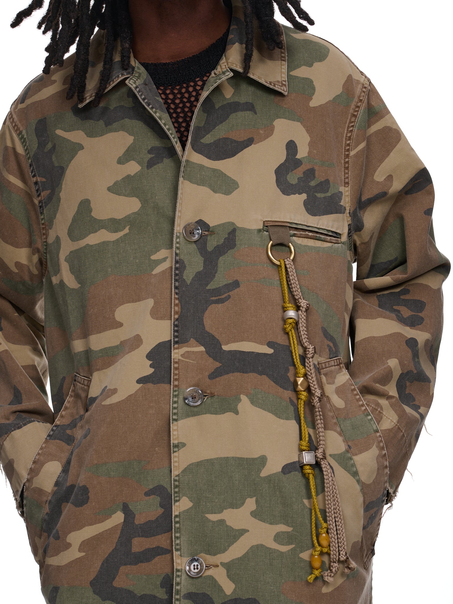 SONG FOR THE MUTE Blue Shell Coach Coat | H. Lorenzo - detail 2