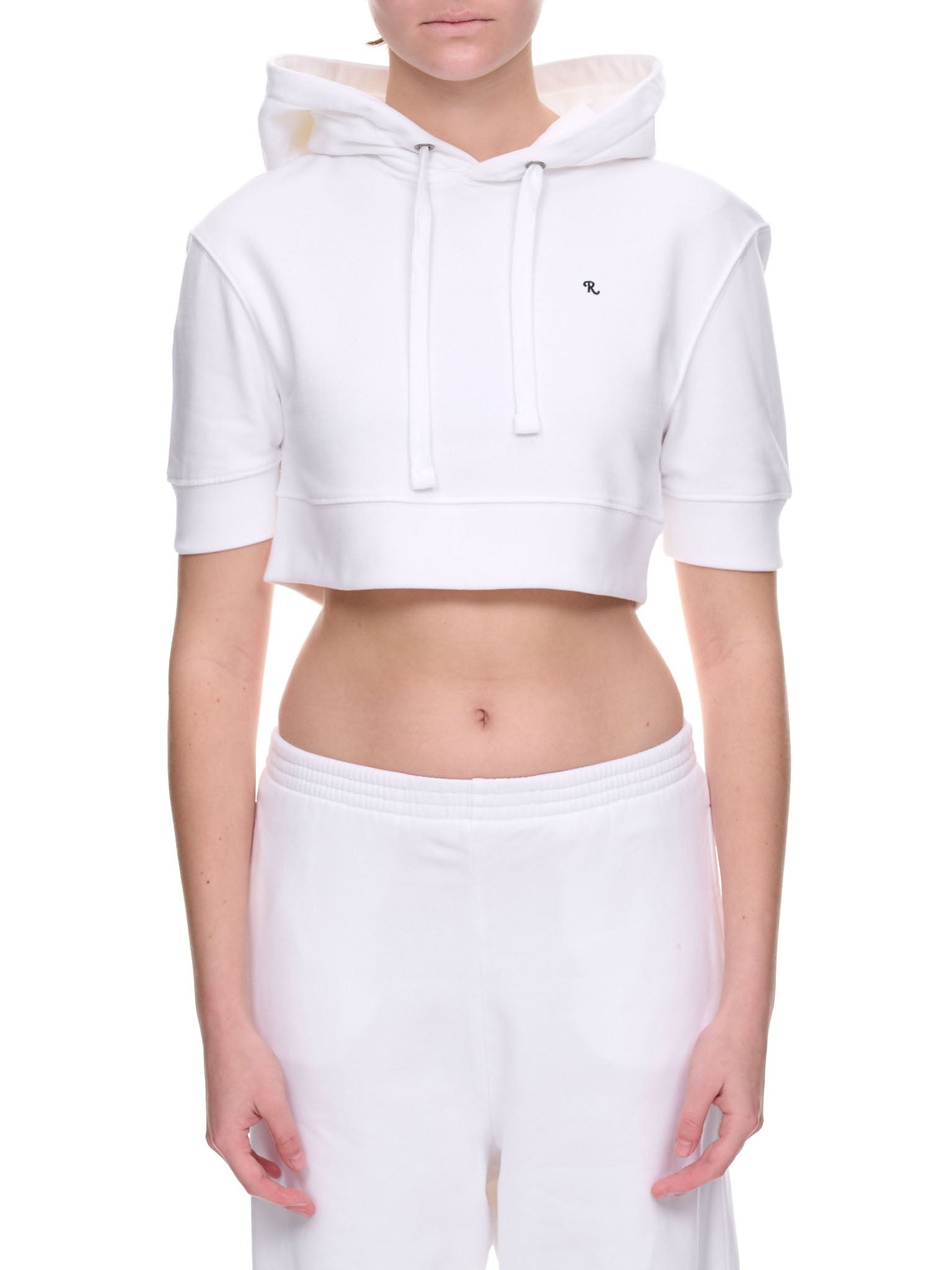 Cropped Hoodie (231-W174-19004-0010-WHITE)