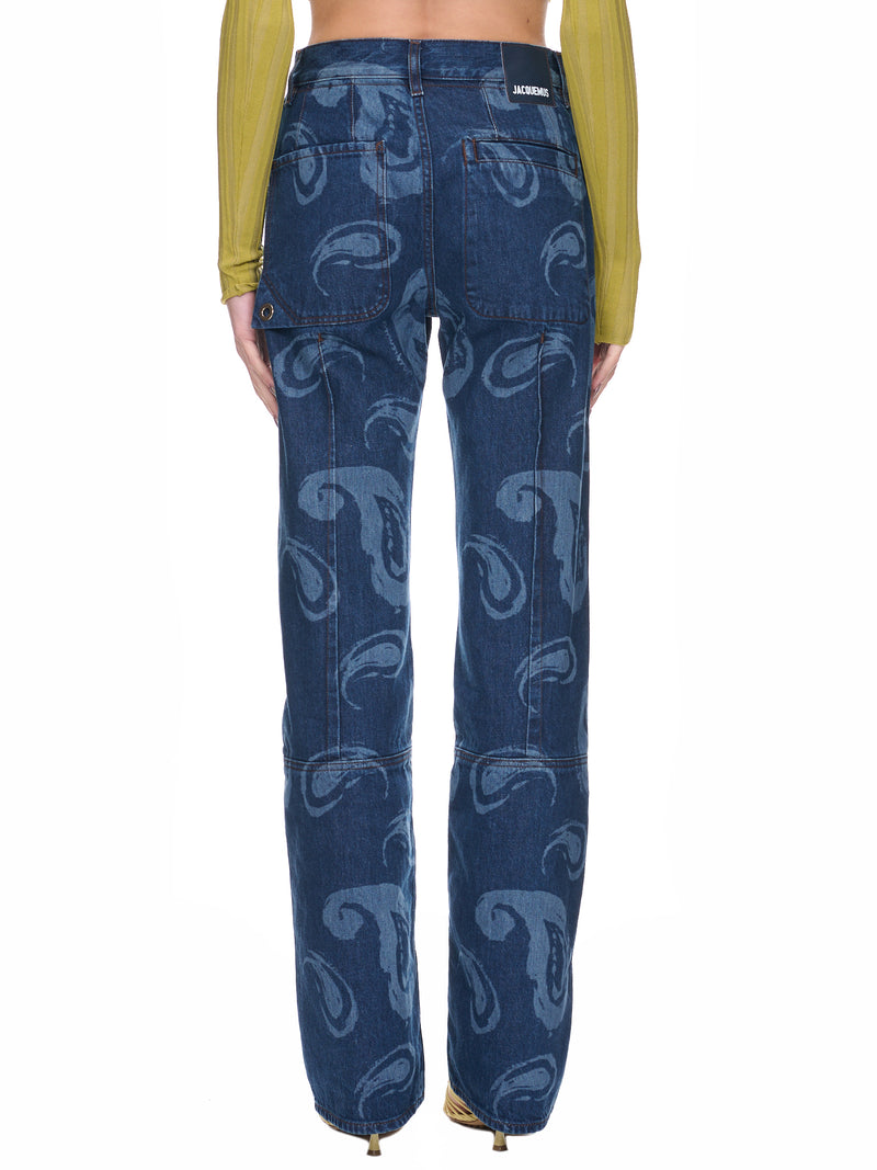 Le De Nîmes Bordado (231DE014-1015-3DF-PRINT-BLUE-P)