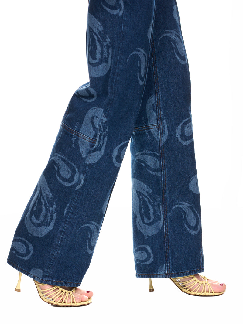 Le De Nîmes Bordado (231DE014-1015-3DF-PRINT-BLUE-P)