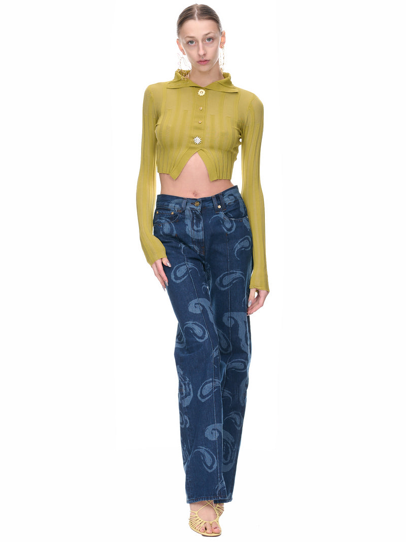 Le De Nîmes Bordado (231DE014-1015-3DF-PRINT-BLUE-P)