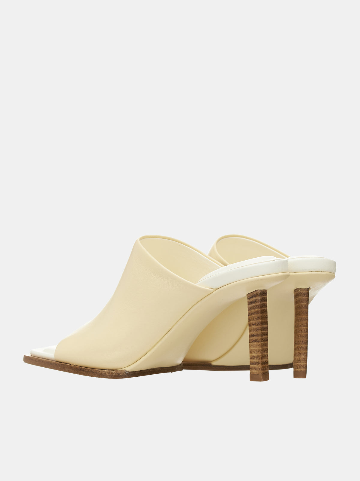 Les Mules Rond Carré (231FO047-3073-110-OFFWHITE)