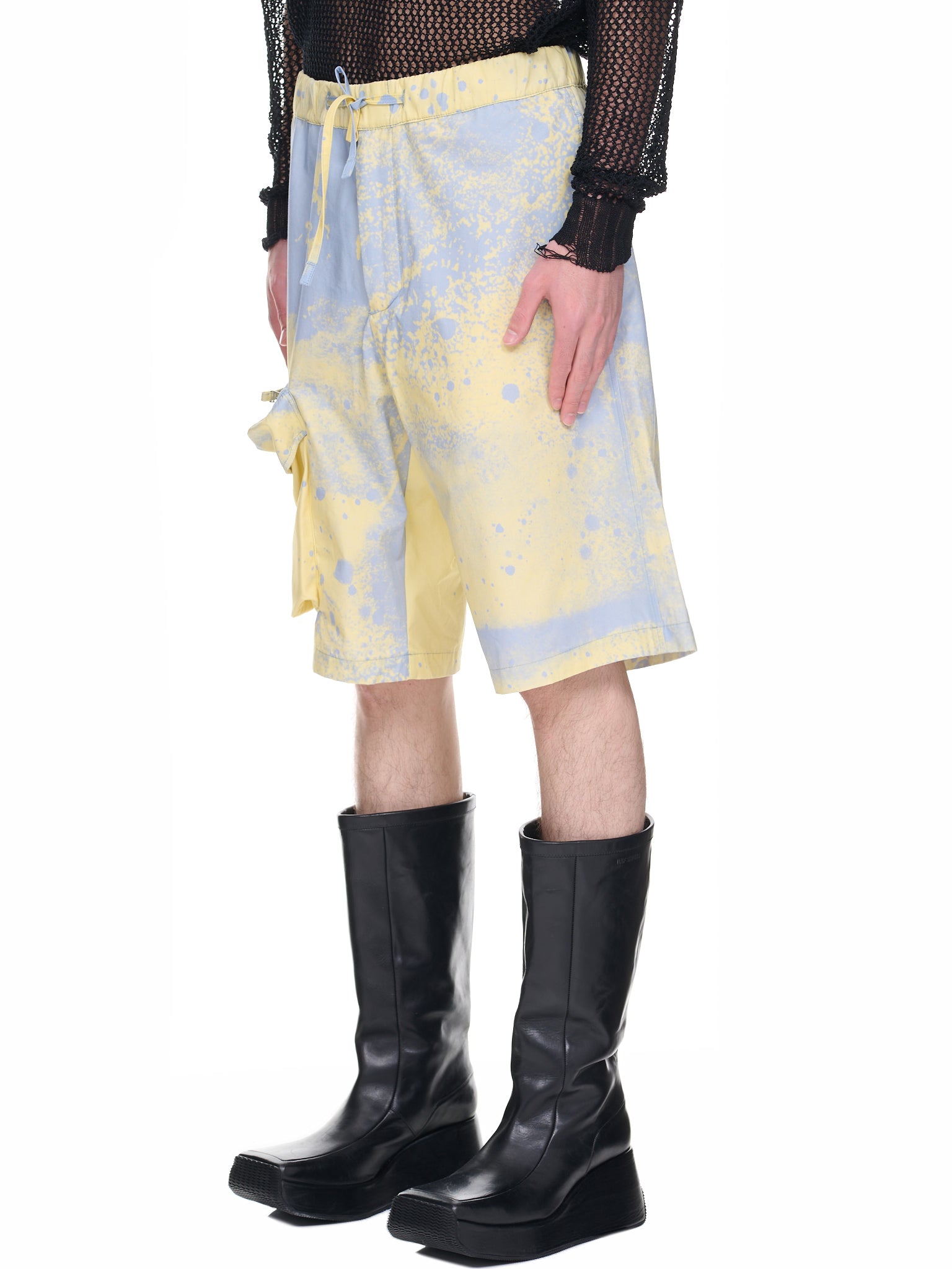 OAMC cargo-style cotton shorts - White