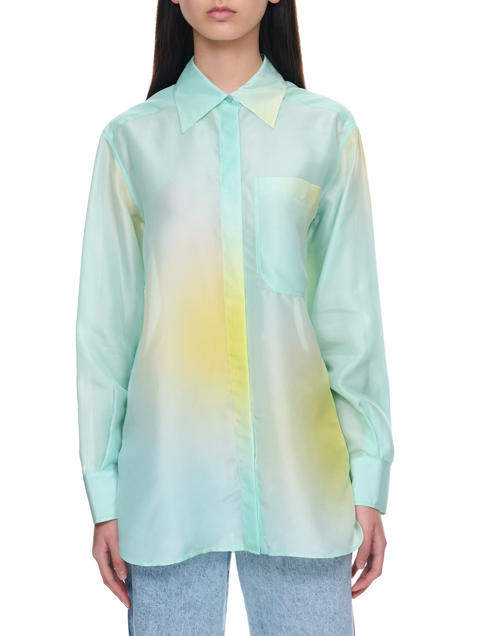 Tie-Dye Shirt (23PCTO024SE1378-BLUE-YELLOW-DO)