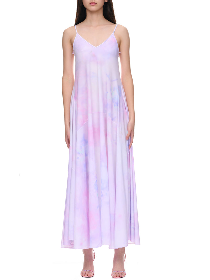Open-Back Dress (23PJRO011PA0473-PINK-TIE-DYE)