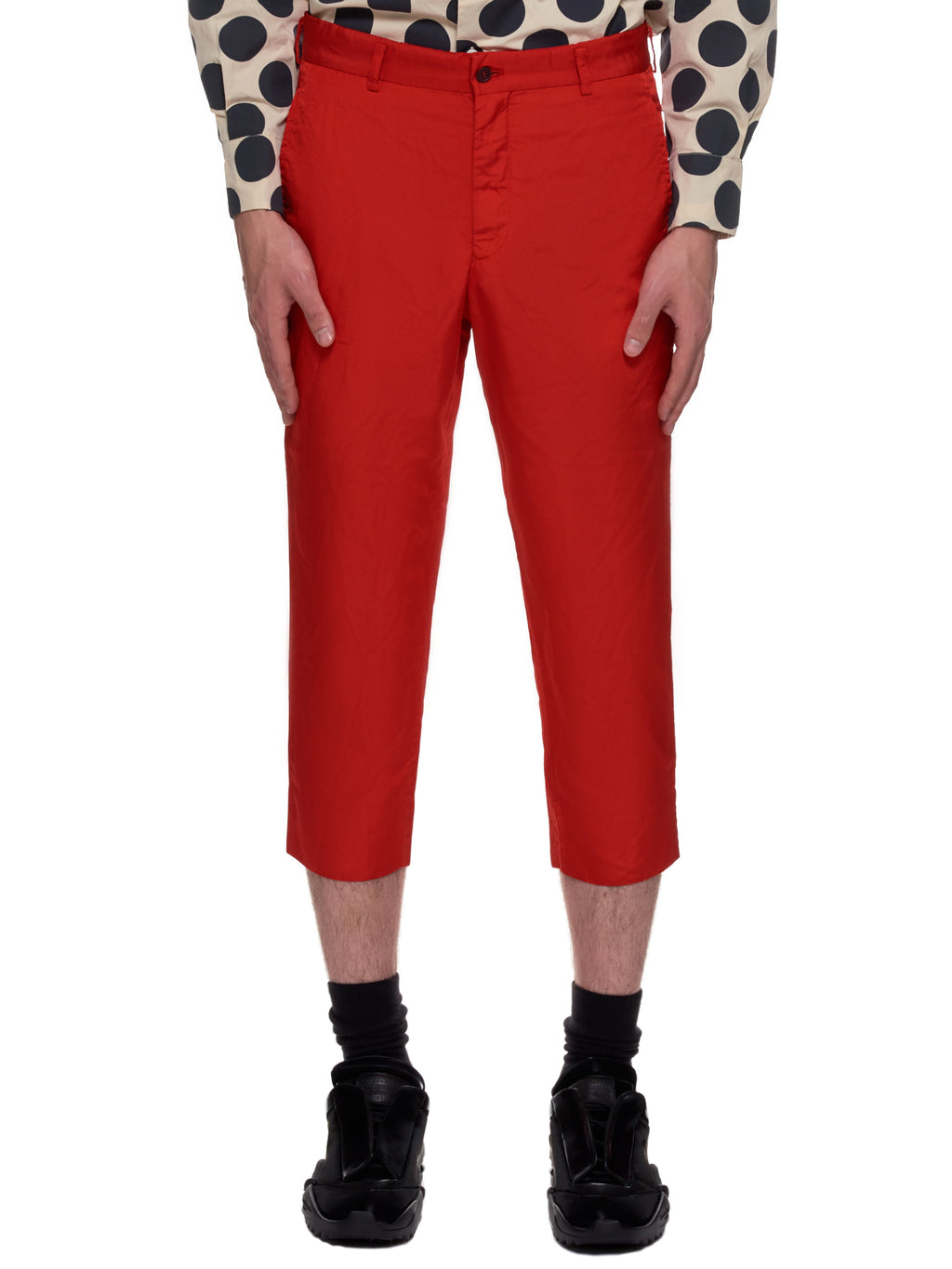 Comme des Garcons Homme Plus Cropped Wrinkle Trousers | H.Lorenzo