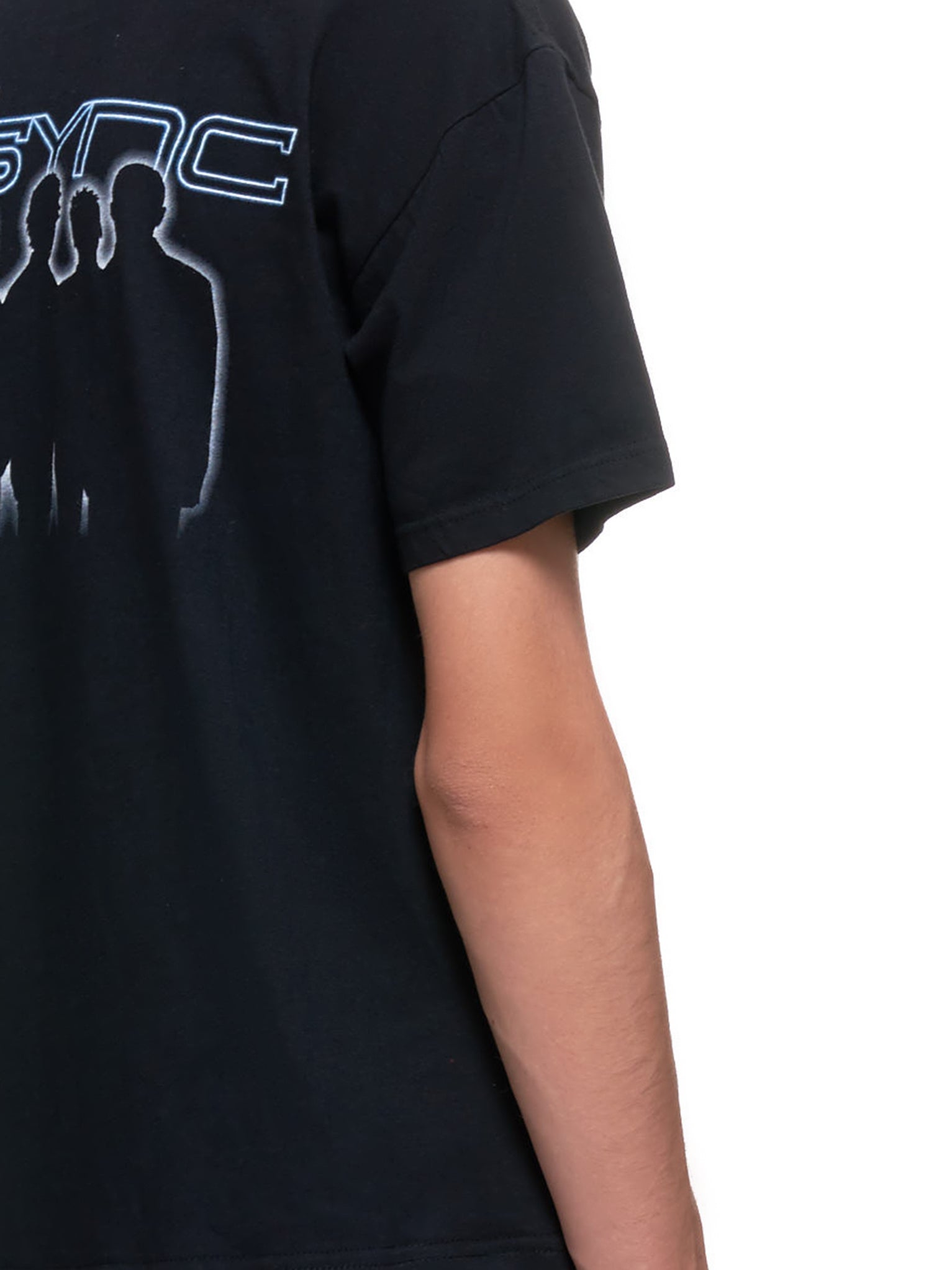 Distorted Gingham Vintage Boyband T-Shirt (EP2-NA-BLK-POP-ODYSSEY)