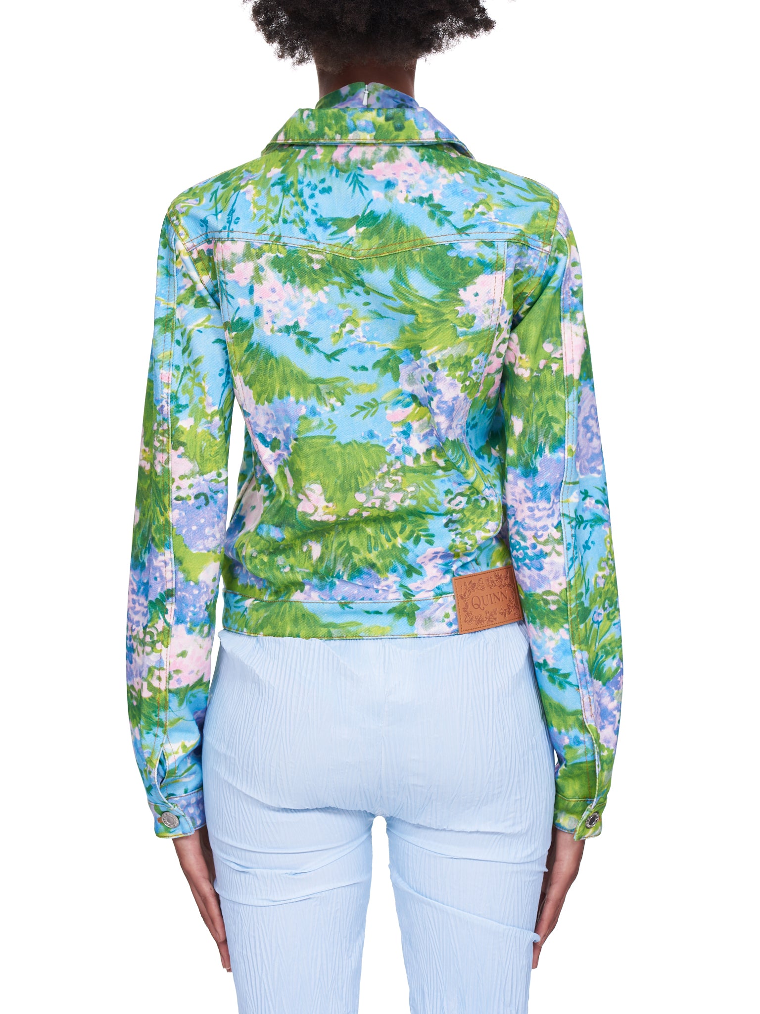 Richard Quinn Floral Denim Jacket | H. Lorenzo - back
