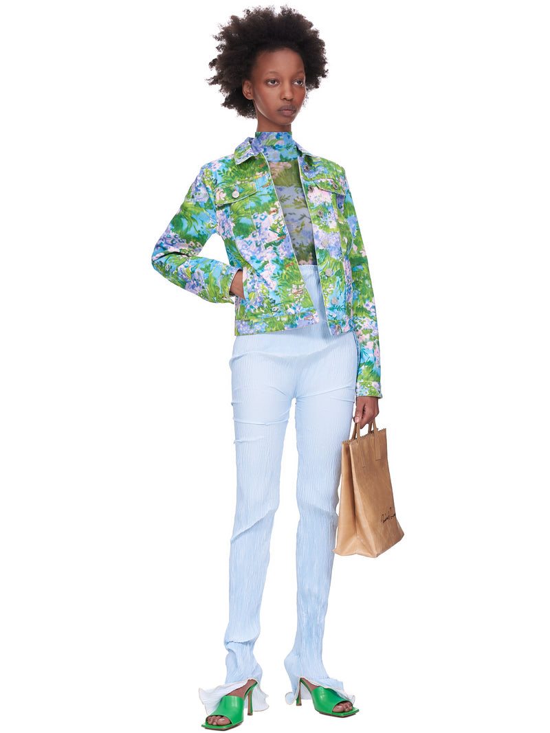 Richard Quinn Floral Denim Jacket | H. Lorenzo - styled 
