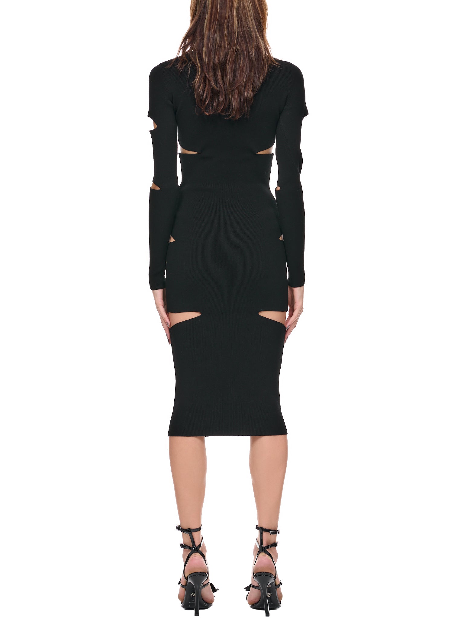 Cut-Out Knit Dress (2A226S-N0990-NERO)
