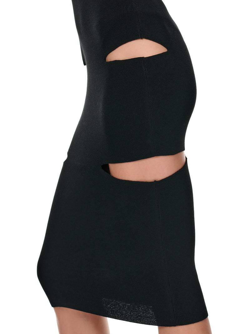 Cut-Out Knit Dress (2A226S-N0990-NERO)