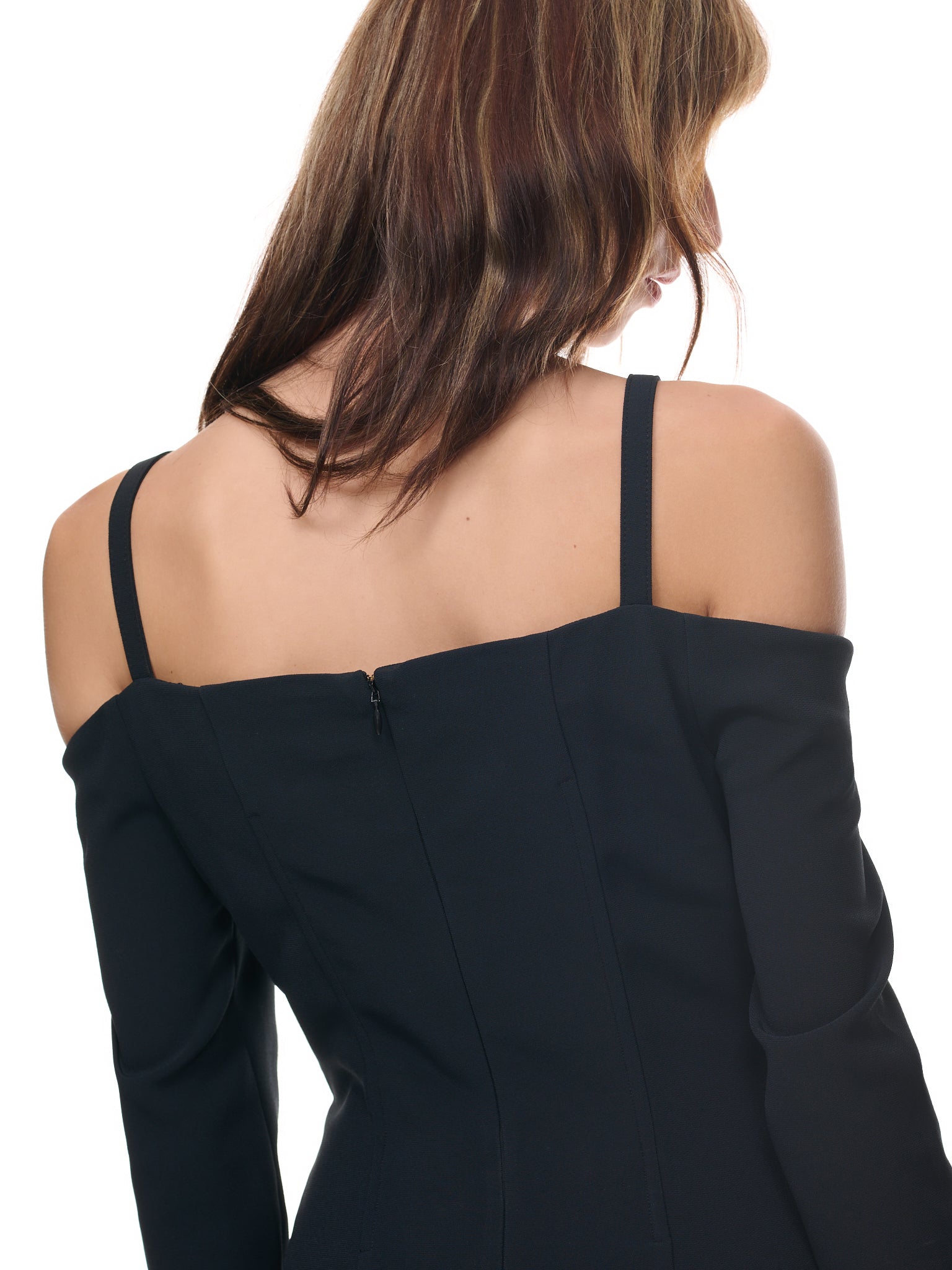 Open Shoulder Strap Dress (2A236S-N0990-NERO)