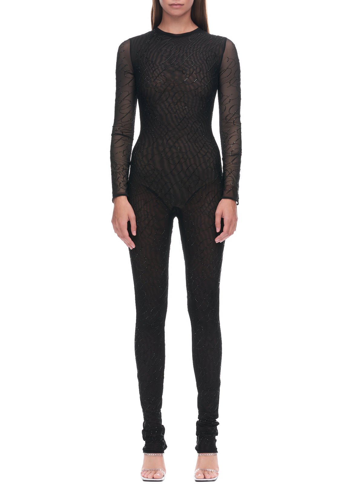 Blumarine Rhinestone Catsuit | H.Lorenzo - front