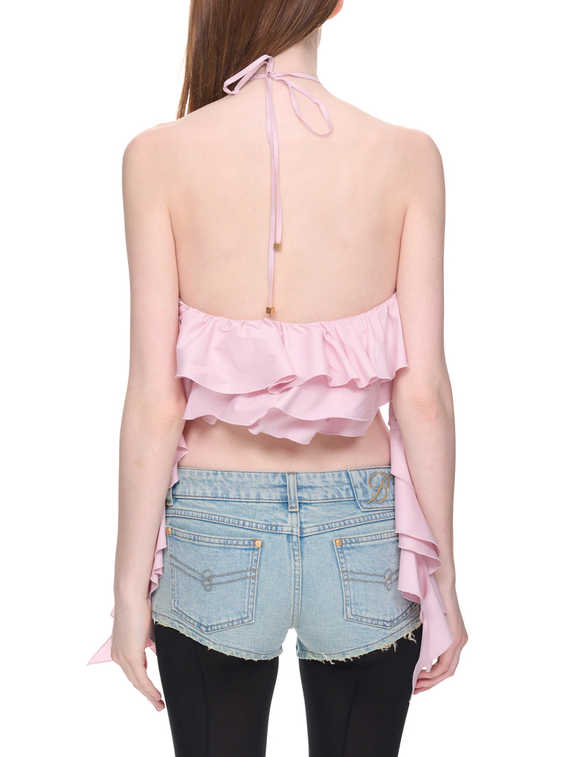 Rose Flounced Top (2C170A-N0124-ROSA)