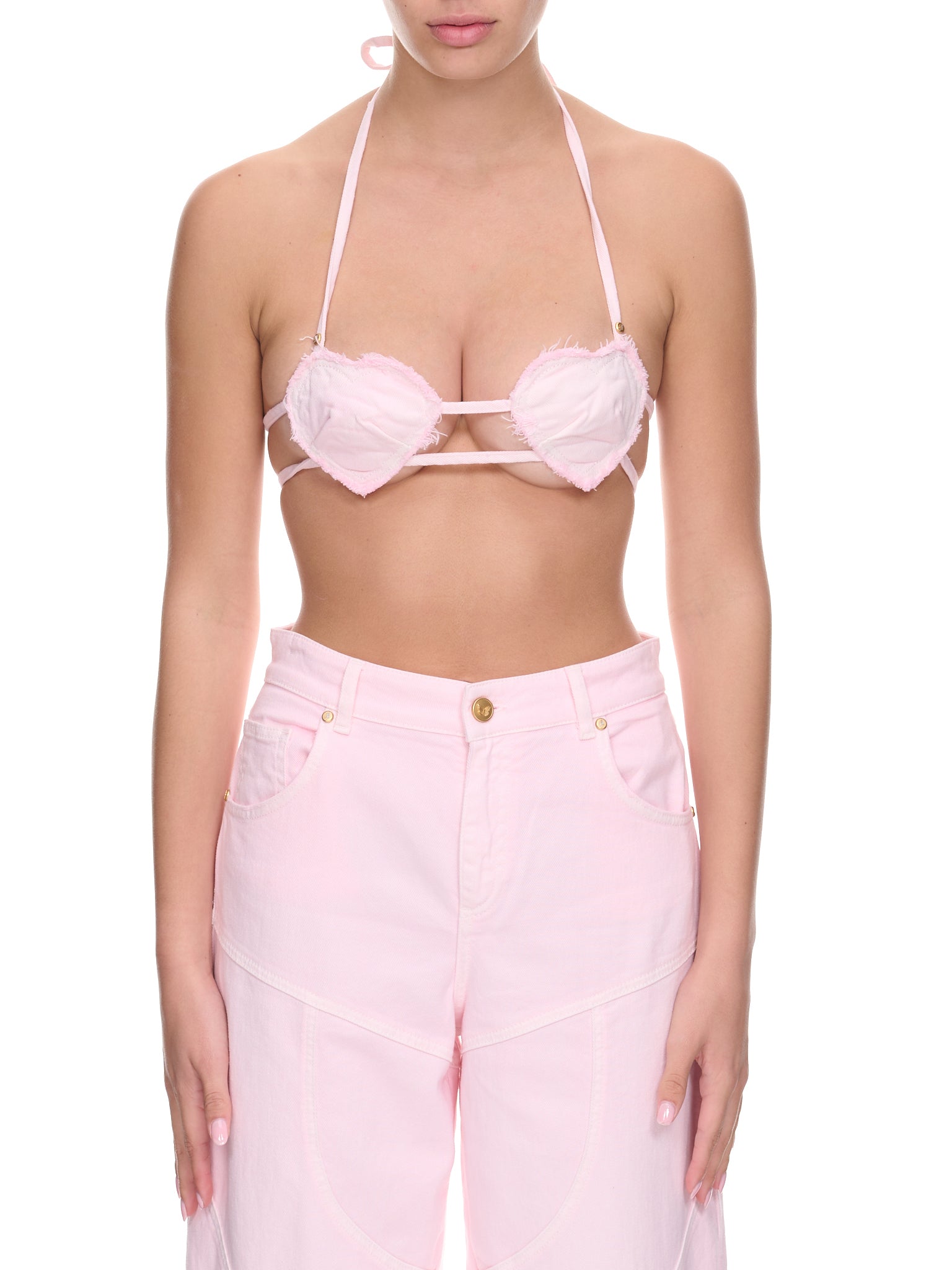 Hearts Bra Top (2C209A-N0124-PINK)