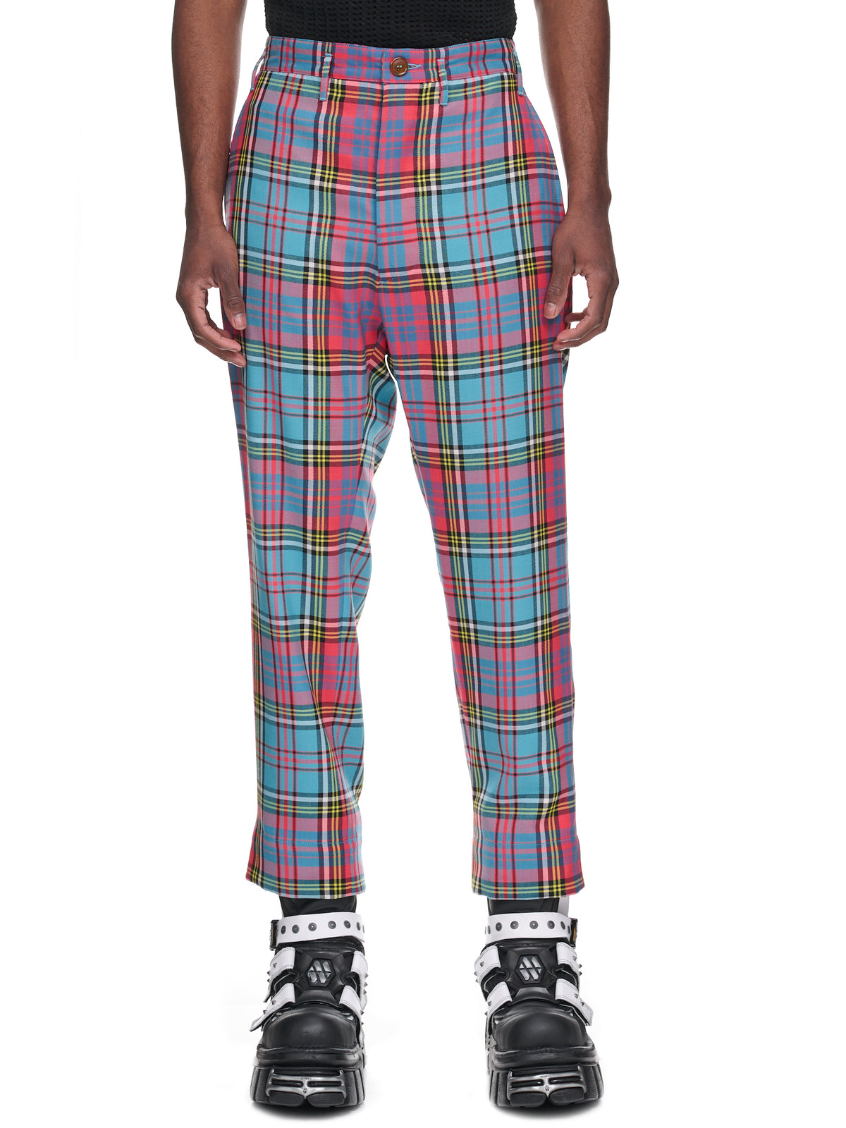 Back Door Combat Trousers (2F01000L-W00H6-SI-G201-PLAID)