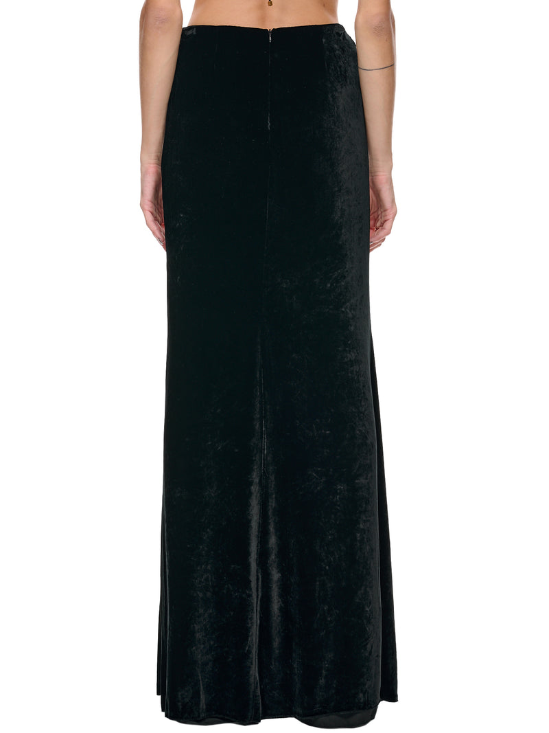 Long Velvet Skirt (2G111S-N0990-NERO)