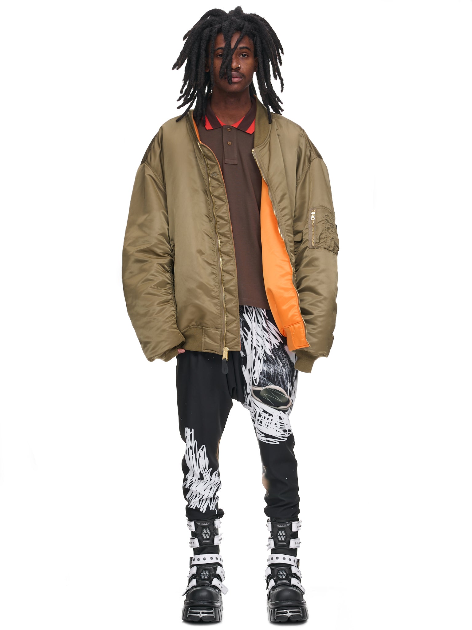 Vetements Khaki Reversible Bomber Jacket