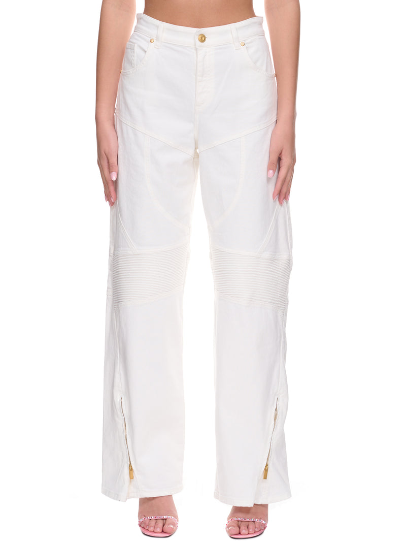 Biker Pants (2J056A-N0103-WHITE)