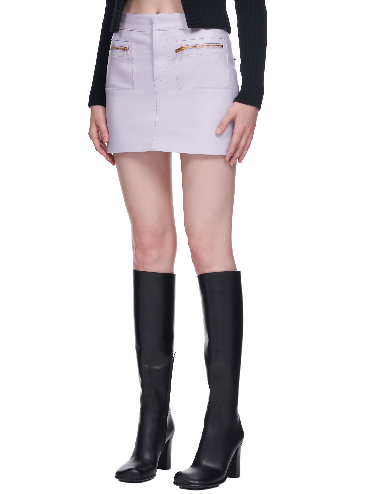 Blumarine Leather Mini Skirt | H.Lorenzo - side