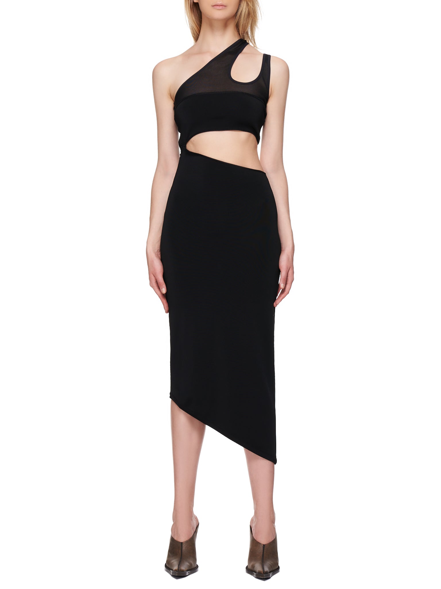 Mugler Asymmetric Knit Cut-Out Dress | H. Lorenzo Mugler Asymmetric Knit Cut-Out Dress | H. Lorenzo