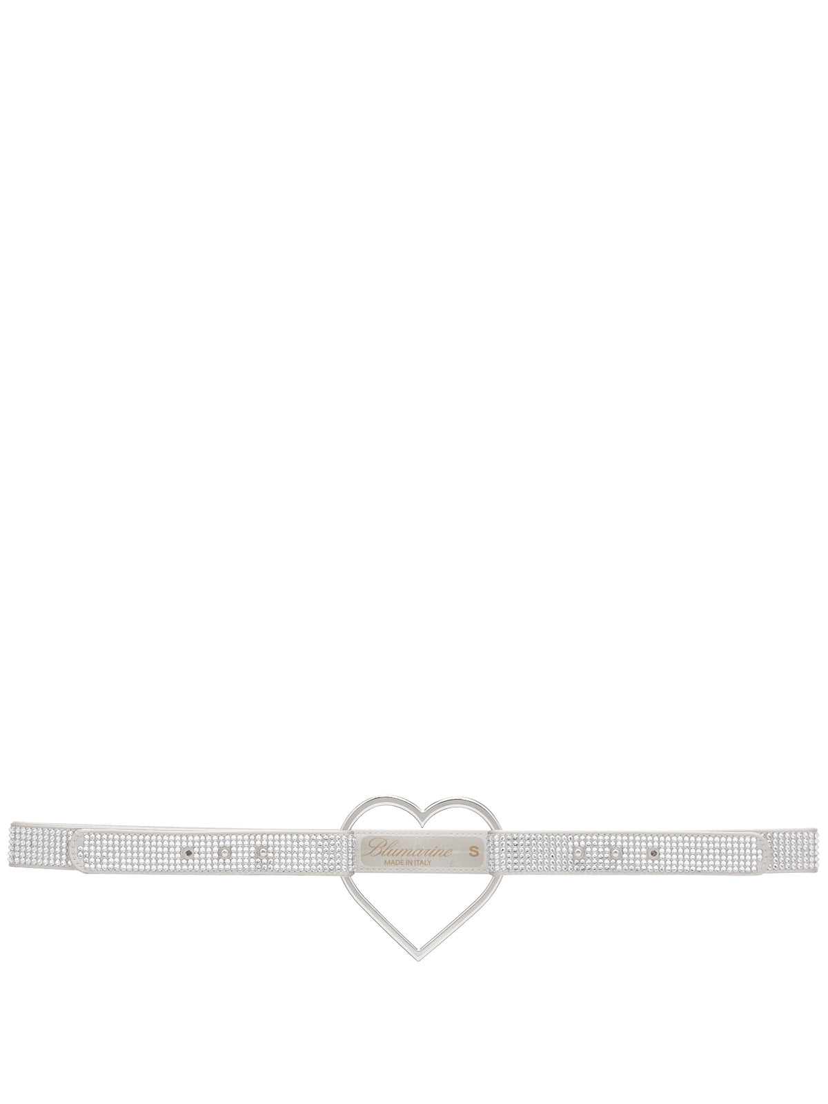 Heart Patent Belt (2W154A-N0993-CRYSTAL)