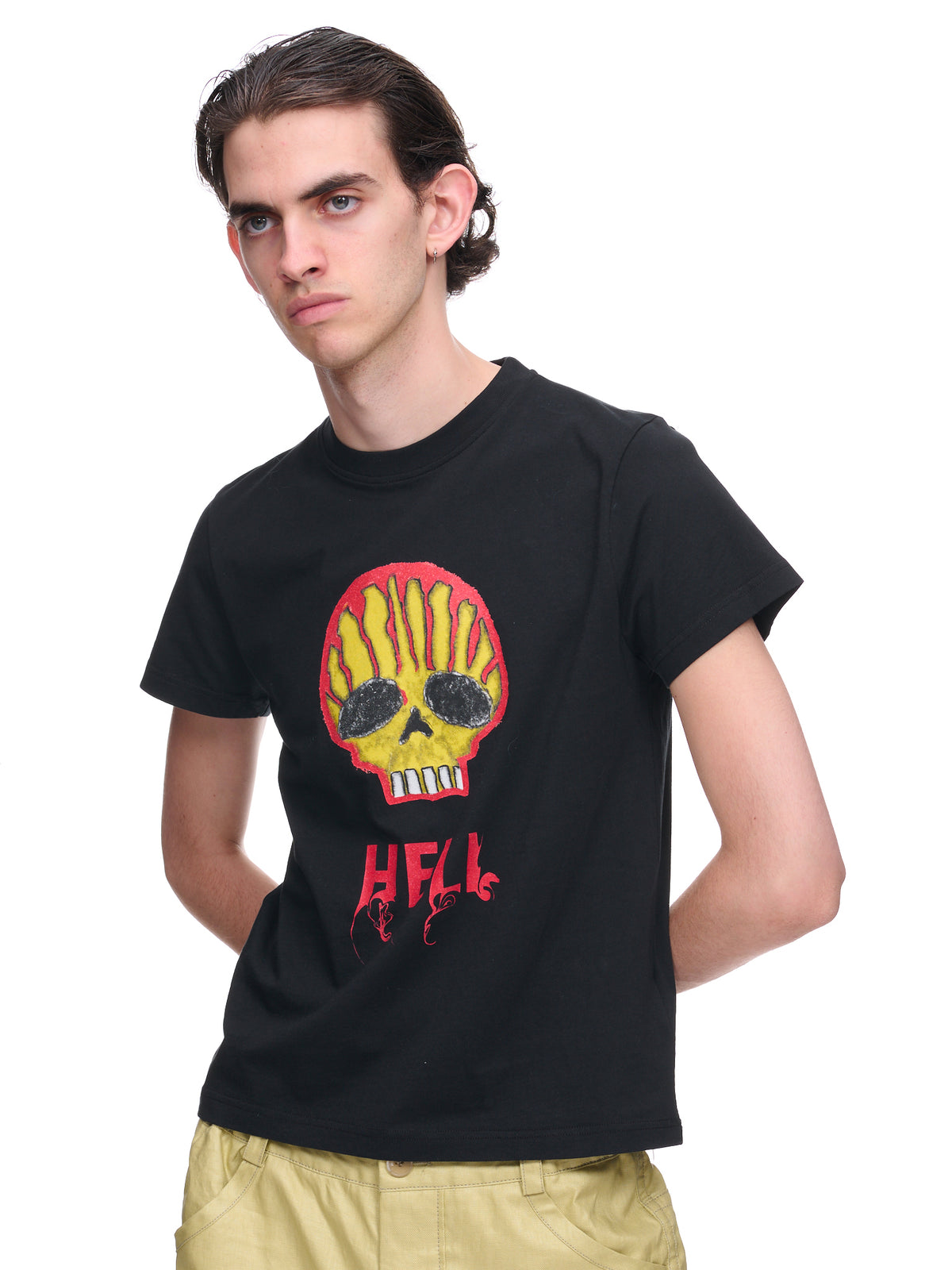 Skull T-Shirt (3016B-J002-BLACK-SKULL-PRINT)