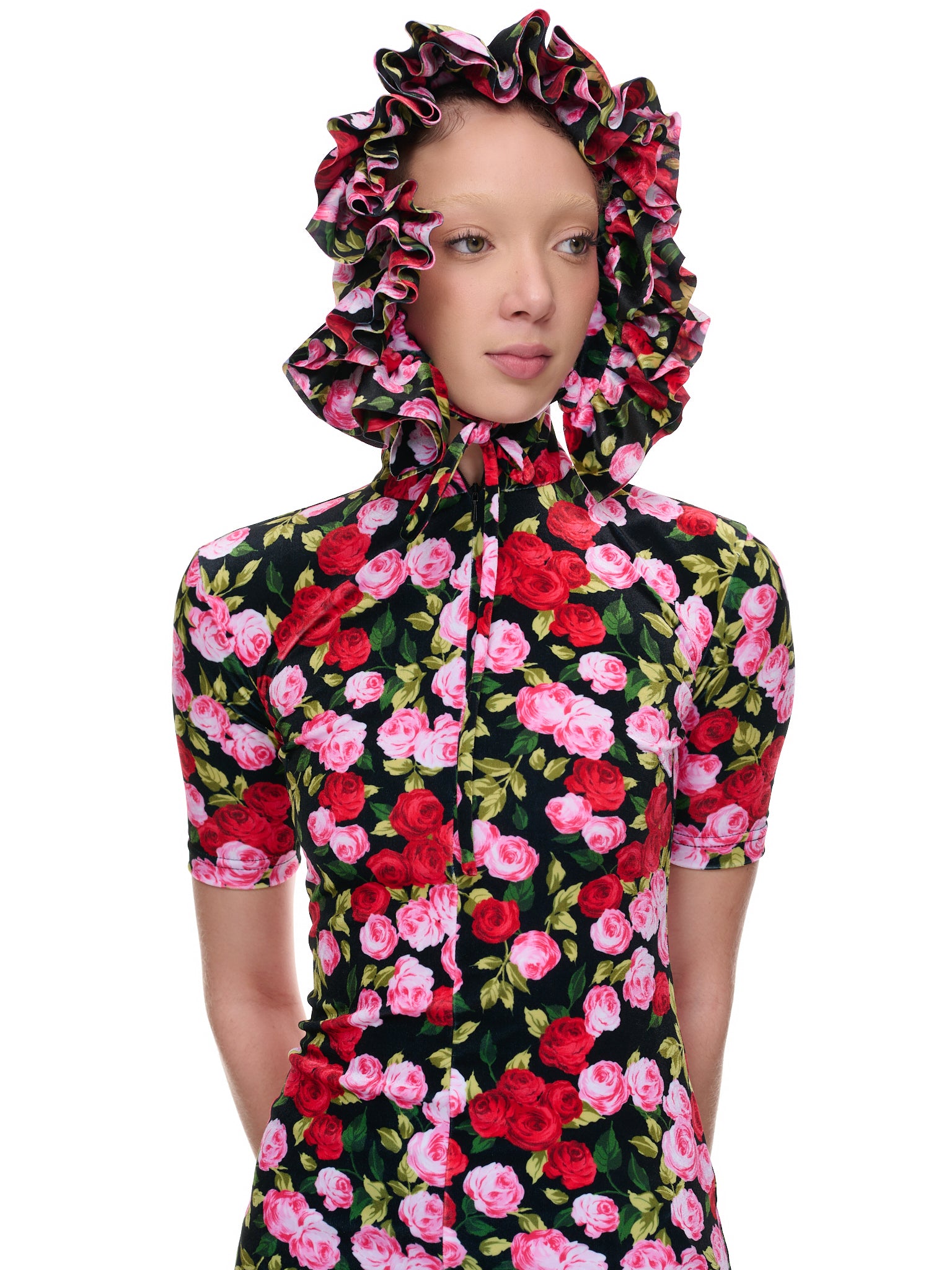 Hooded Rose Dresss (32A-D-GRACE)