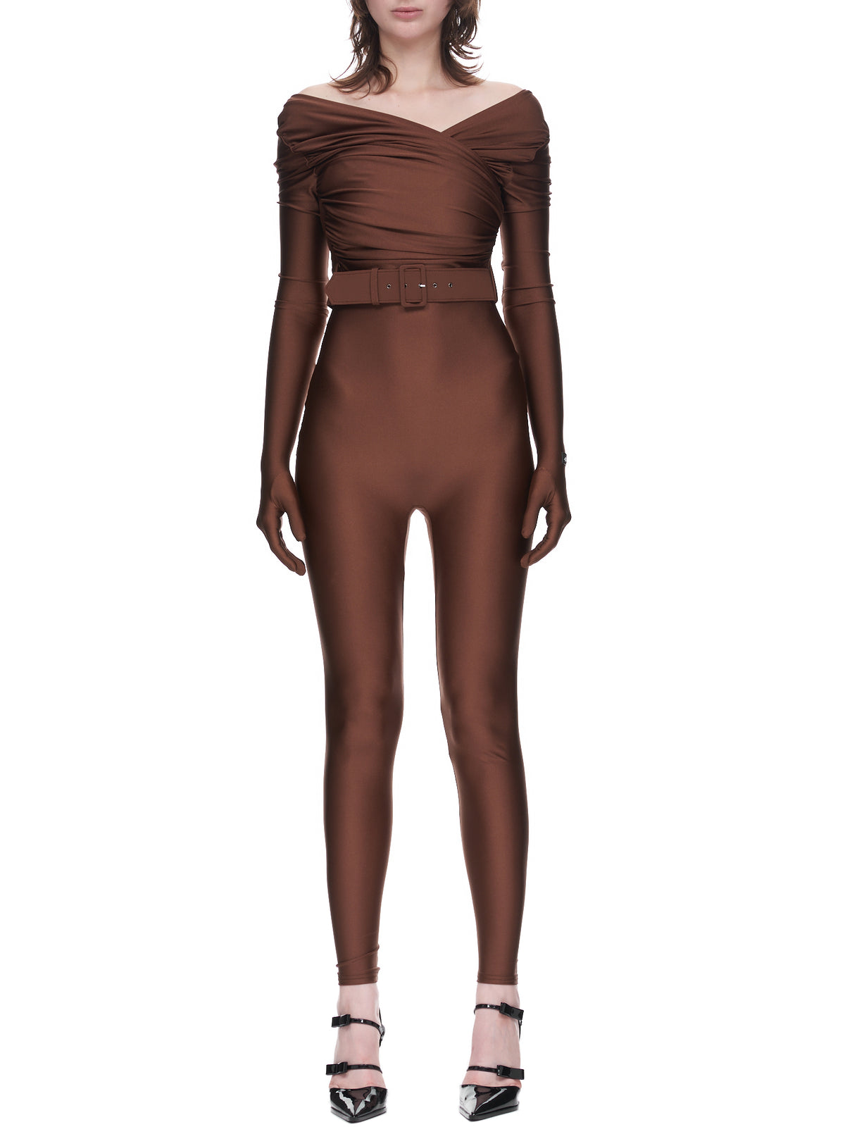 Gloved Jumpsuit (38-S-BROWN)