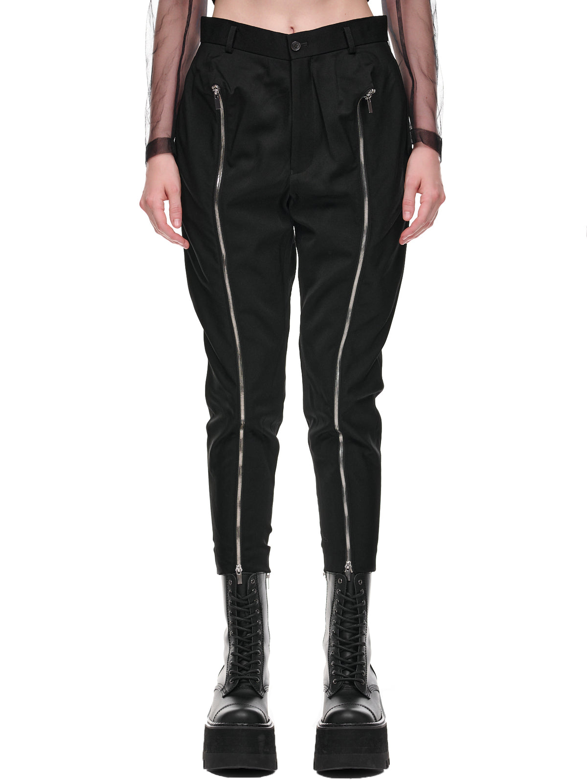 Zip Trousers (3J-P001-051-BLACK)