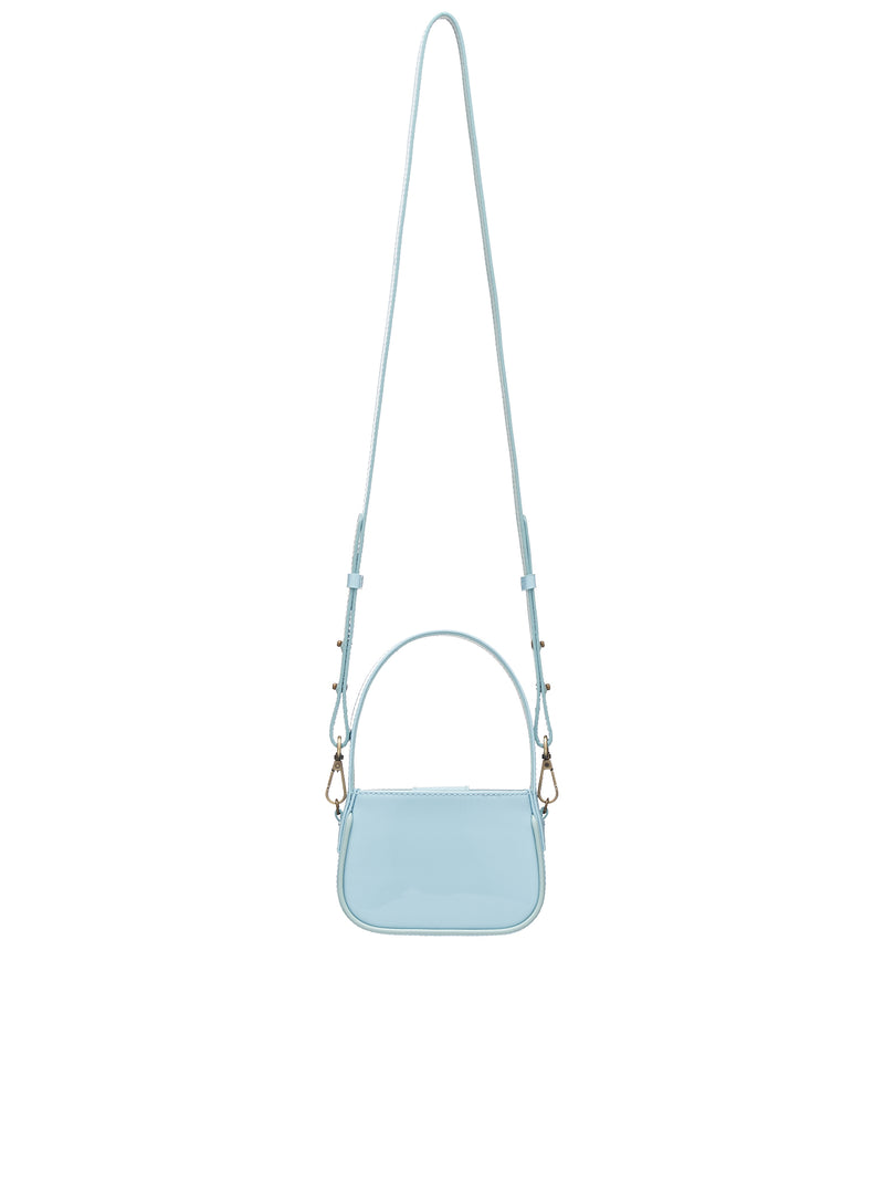 Patent Rhinestone Logo Mini Bag (4W001A-N0946-TICINO)