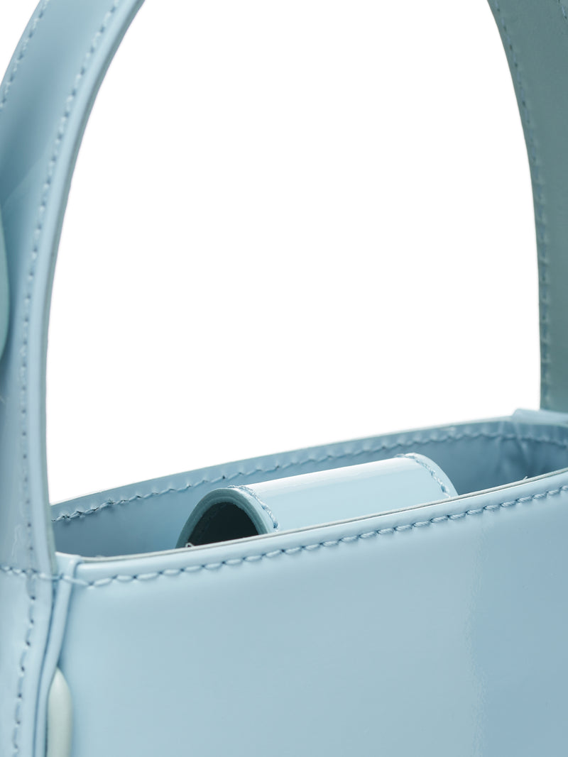 Patent Rhinestone Logo Mini Bag (4W001A-N0946-TICINO)