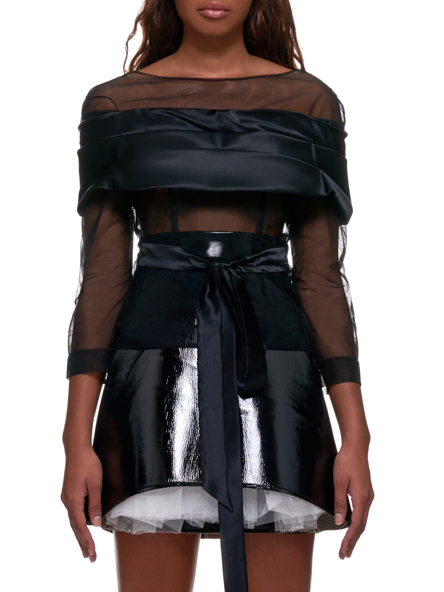 Simone Rocha Long Sleeve Tulle Top | H.Lorenzo