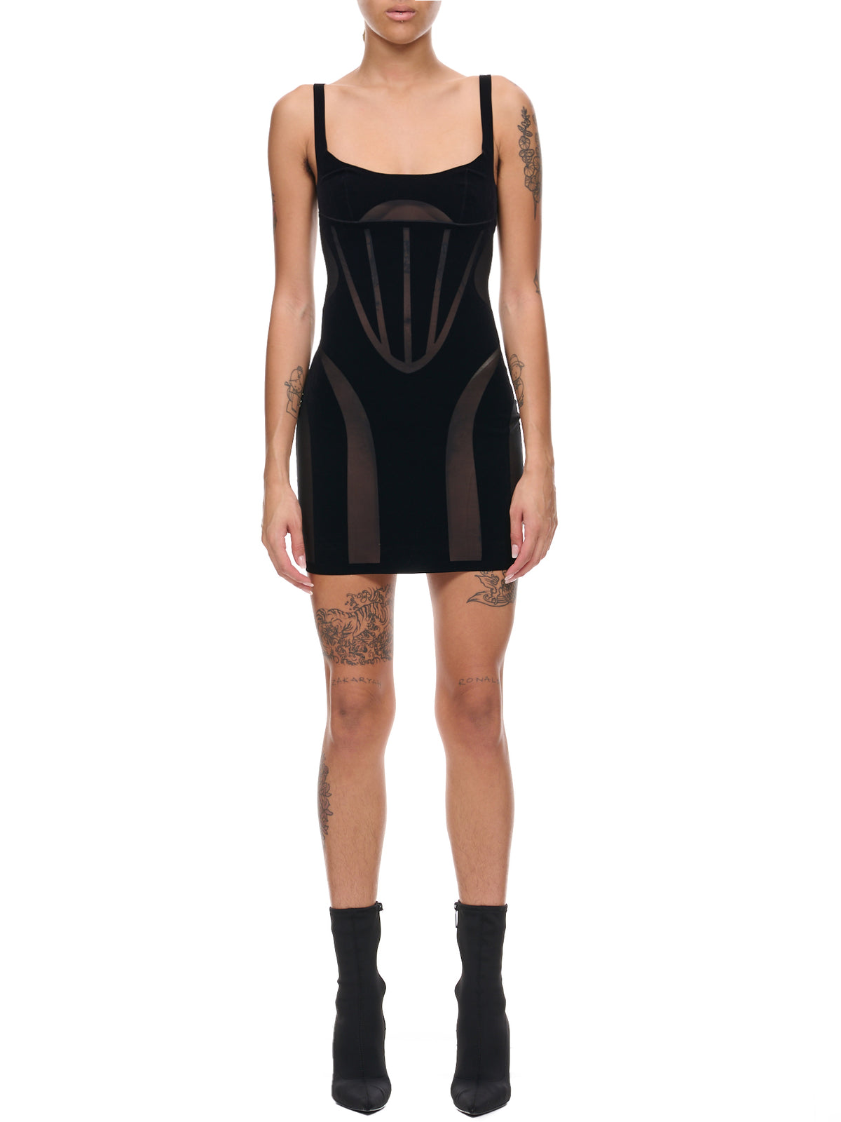 Mugler Flock Shaping Dress | H.Lorenzo - front