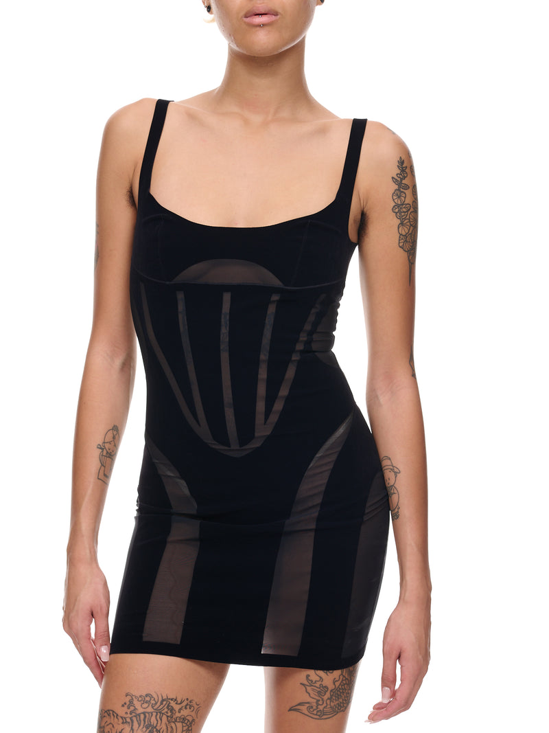 Mugler Flock Shaping Dress | H.Lorenzo - detail 1